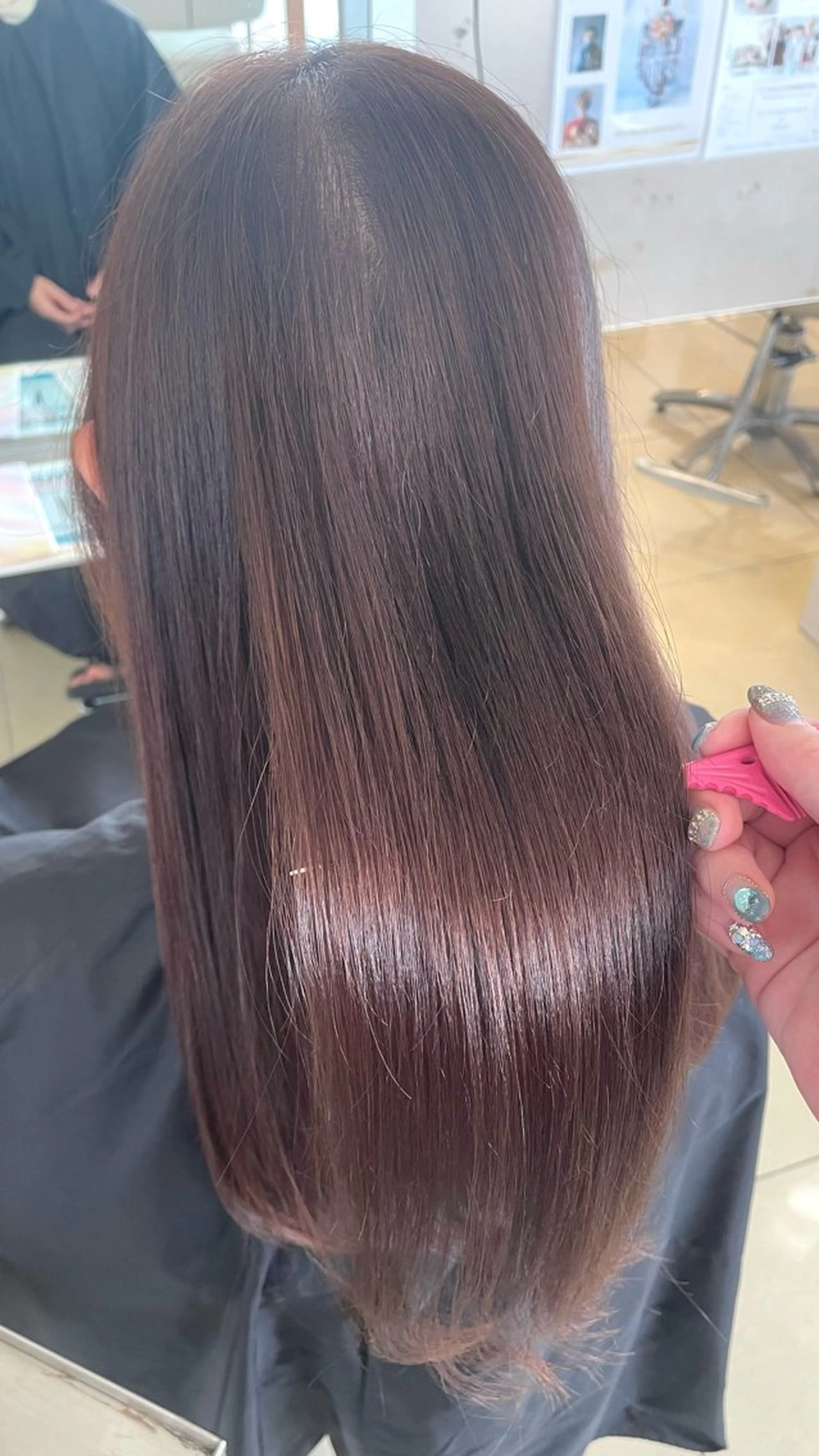 セミロング カット ヘアカラー トリートメント 💗透明感カラー💗 にしぞえ ななみのヘアスタイル