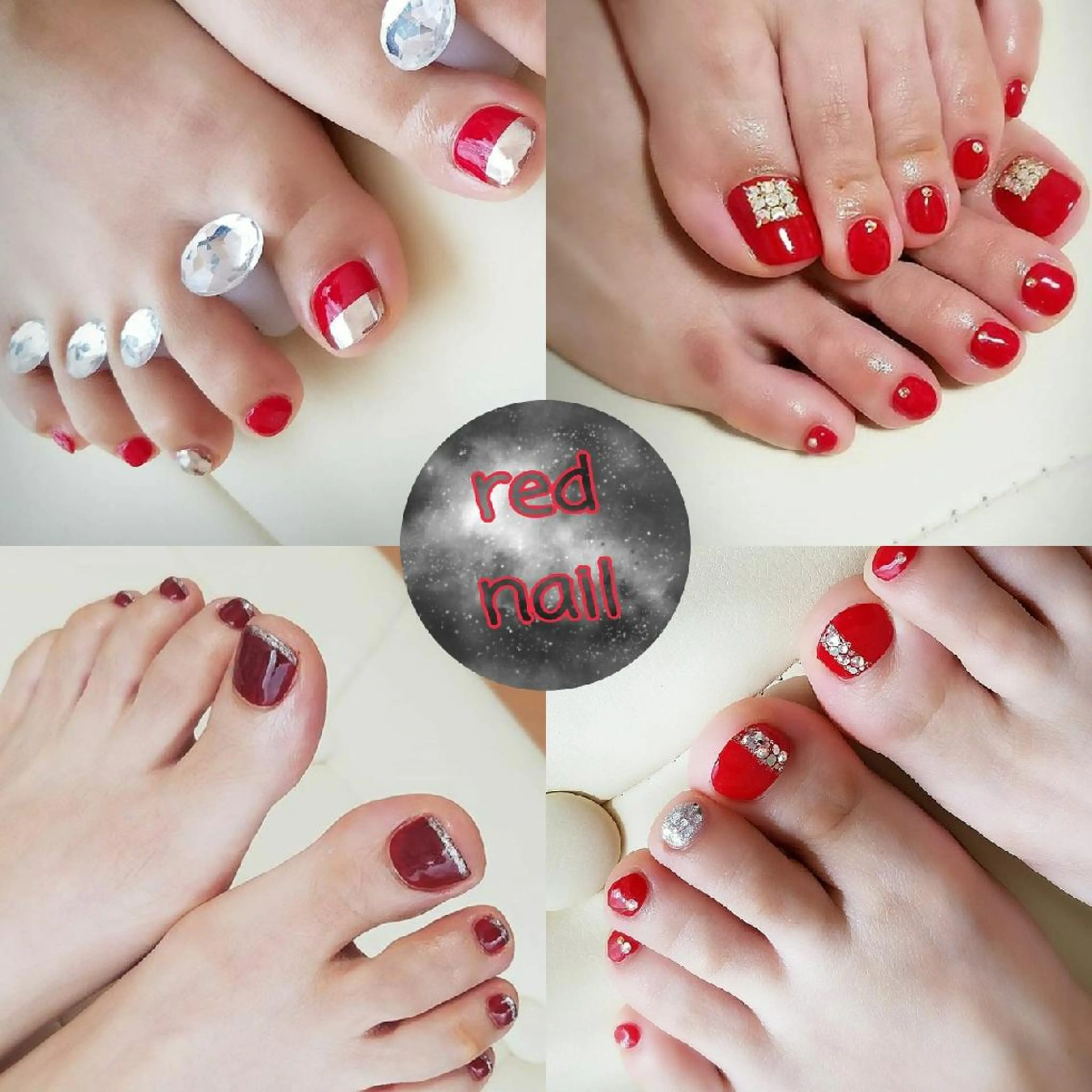 ネイル 赤色 . ひふみのエステ・リラクイメージ