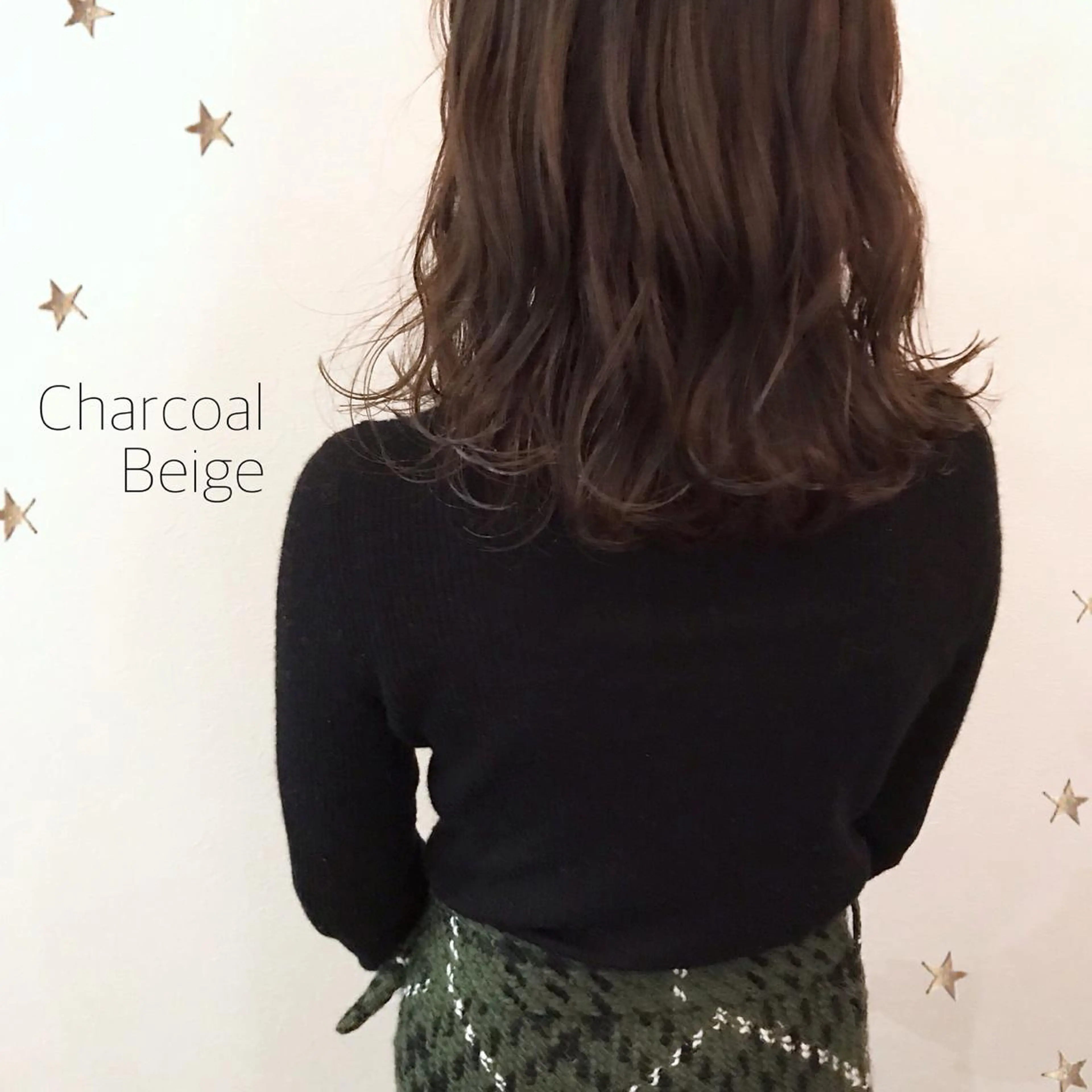 ミディアム カラー 市川 千夏のヘアスタイル