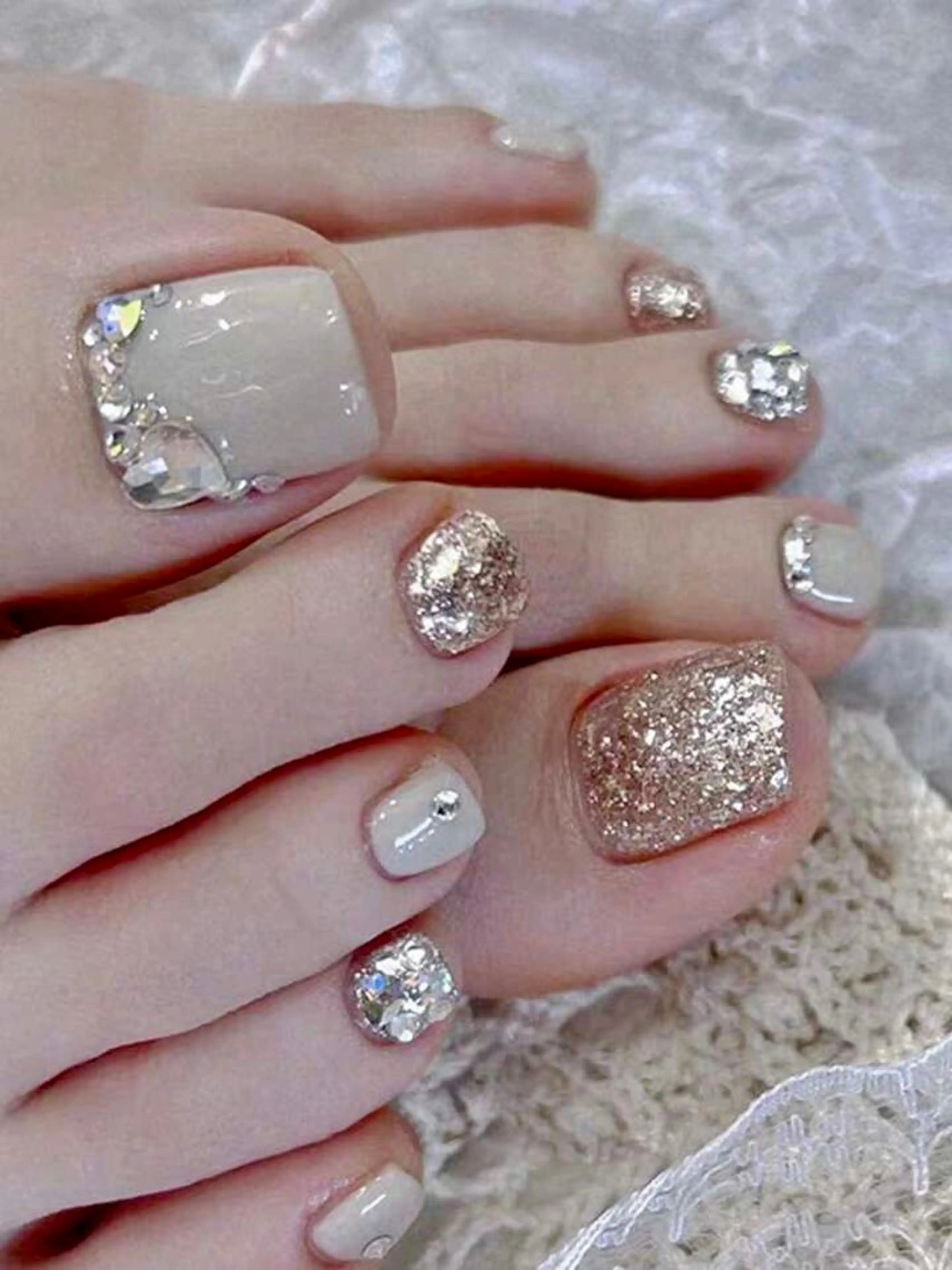 ネイル フットネイル 自宅ネイルサロン クロバーネイルのネイルデザイン