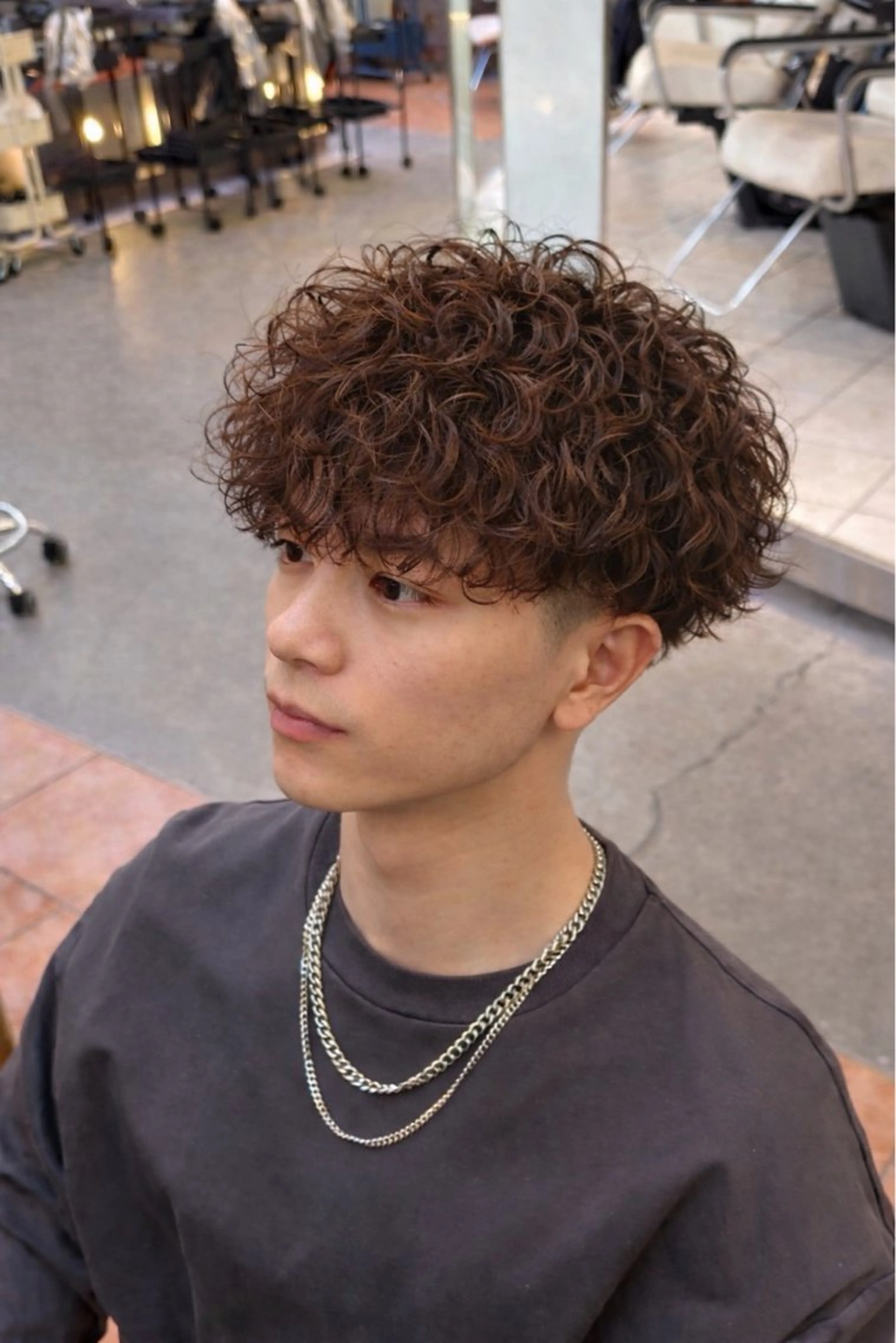 カラー パーマ メンズ TUM🔥フェード/ メンズパーマのヘアスタイル