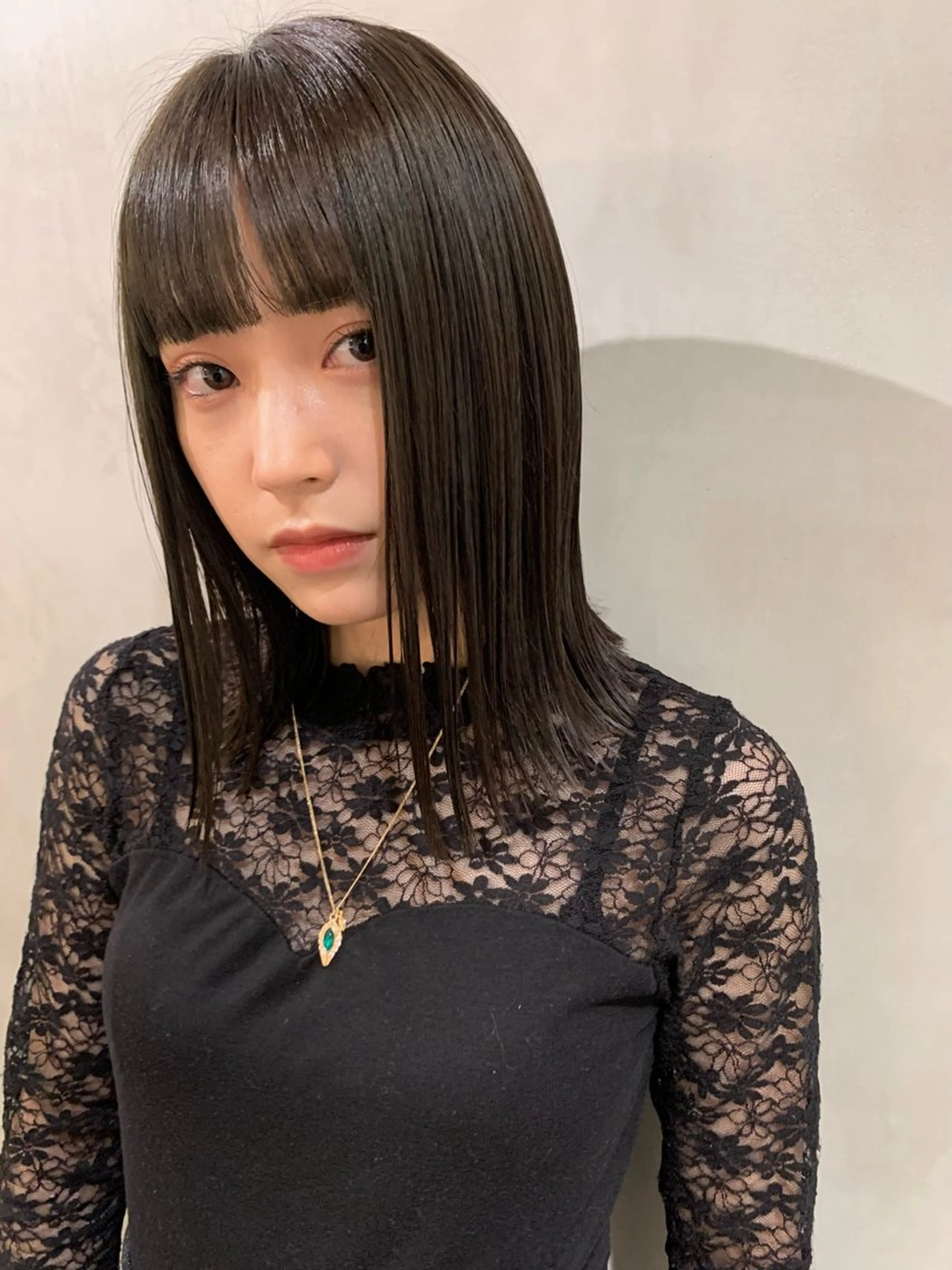 ミディアム カラー カット ヘアカラー トリートメント 🍃透明感/デザイン 店長MASARU🍃のヘアスタイル