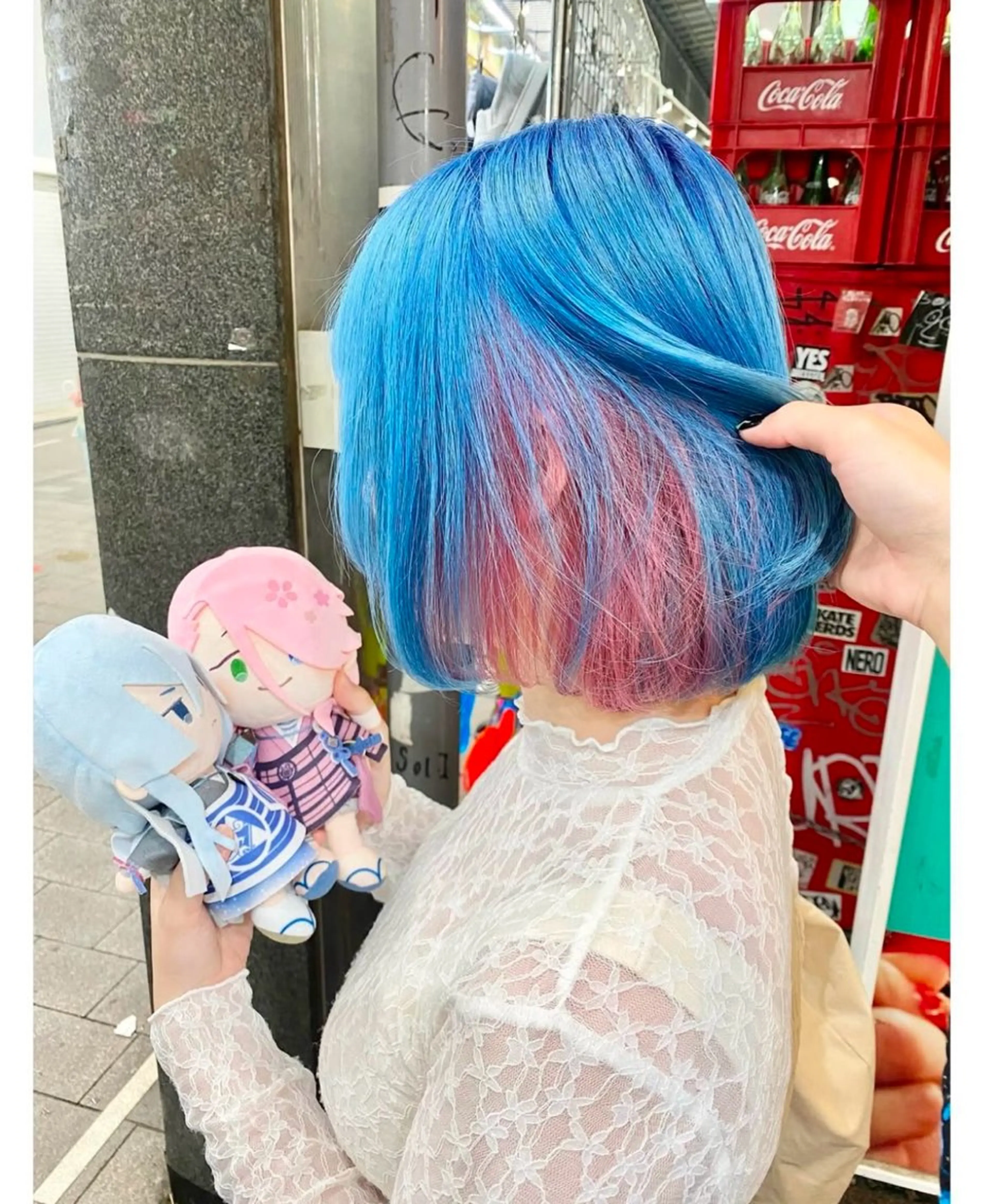 ショート カラー ヘアカラー TSUNO🦖 派手髪/オタク美容師のヘアスタイル