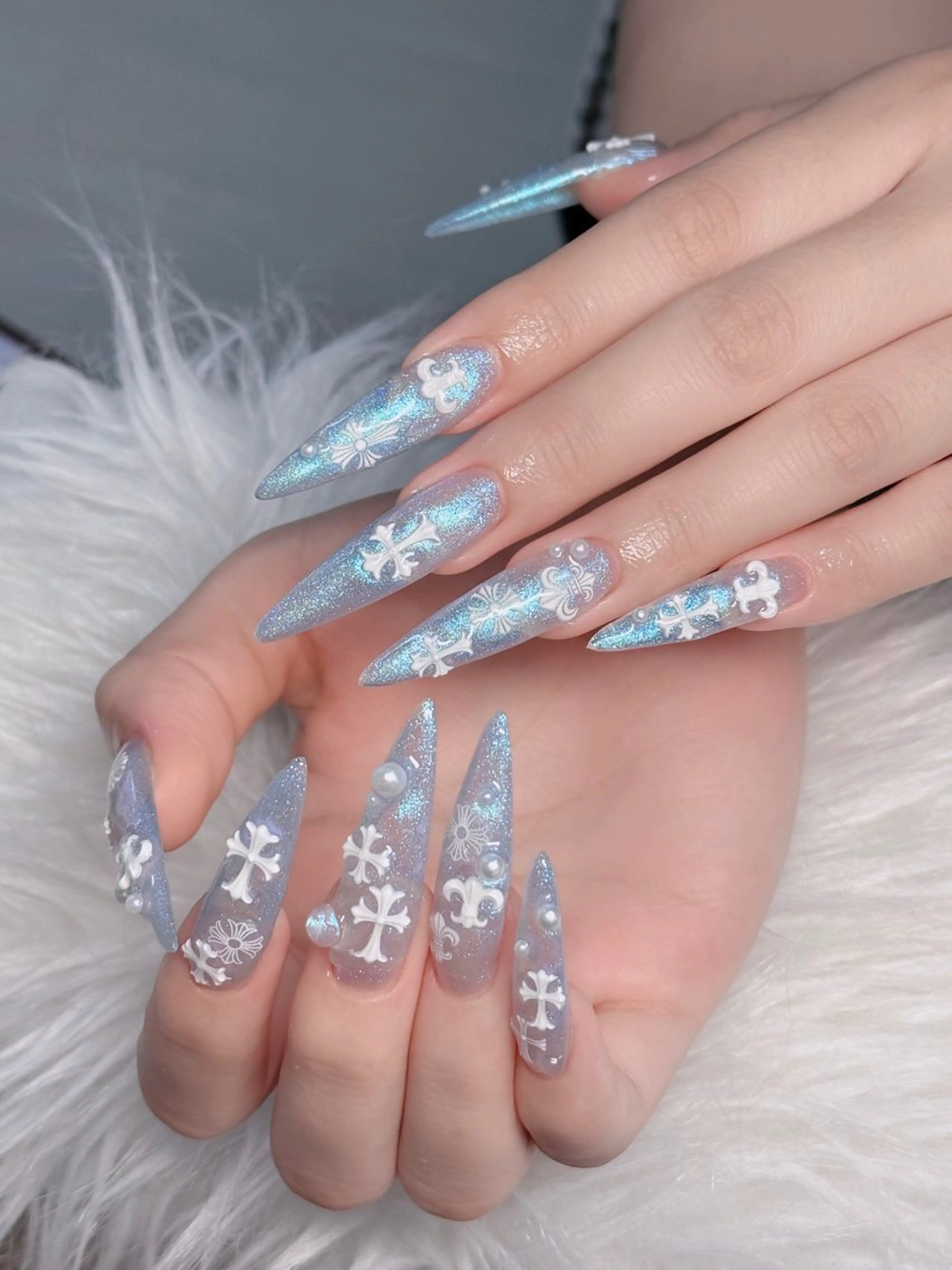 ネイル フレンチネイル ジェルネイル ハロウィン キラキラネイル 韓国ネイル ハンドネイル H.baby Nail Salonのネイルデザイン