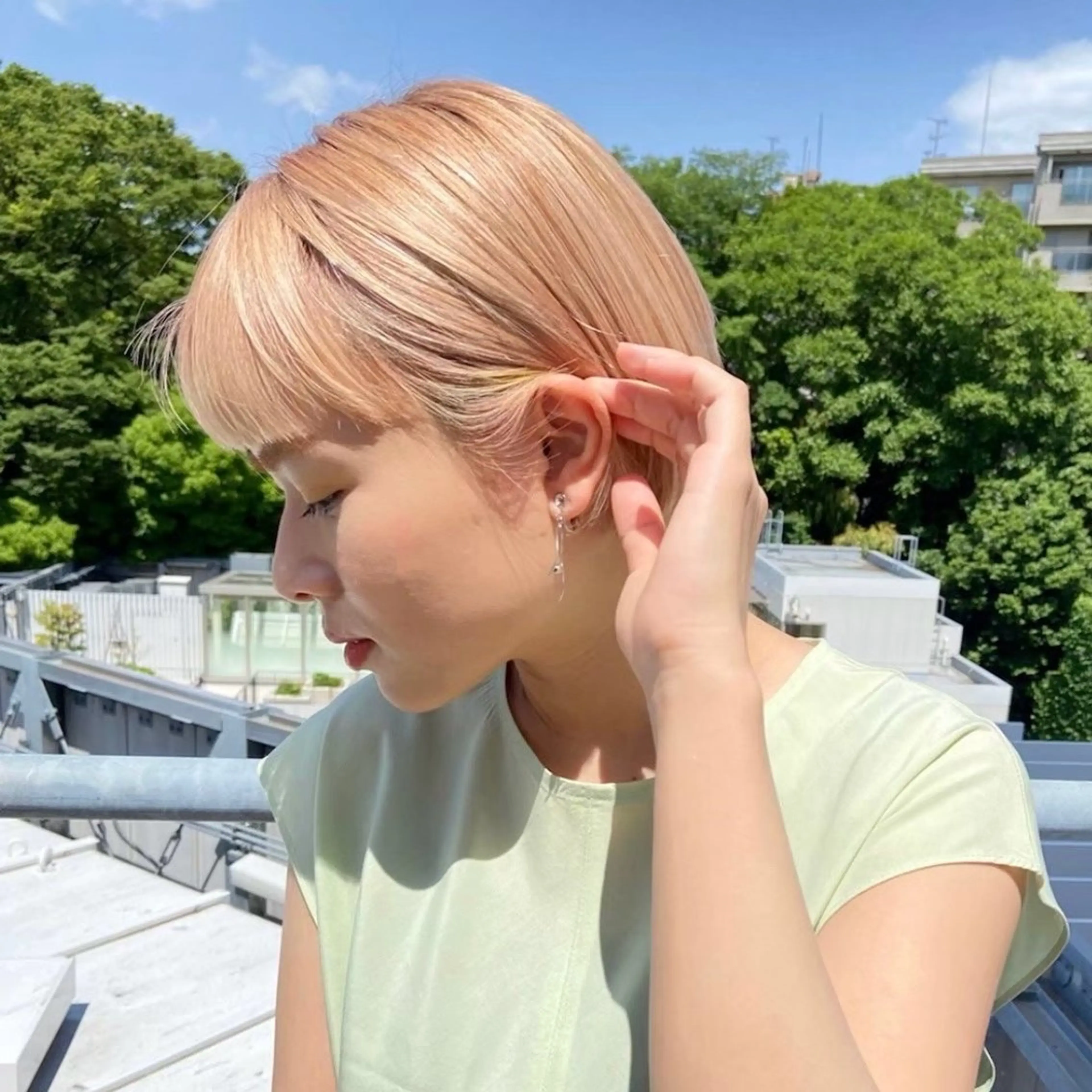 カラー ヘアカラー トリートメント 透けるカラー 🫧‪かふうのヘアスタイル