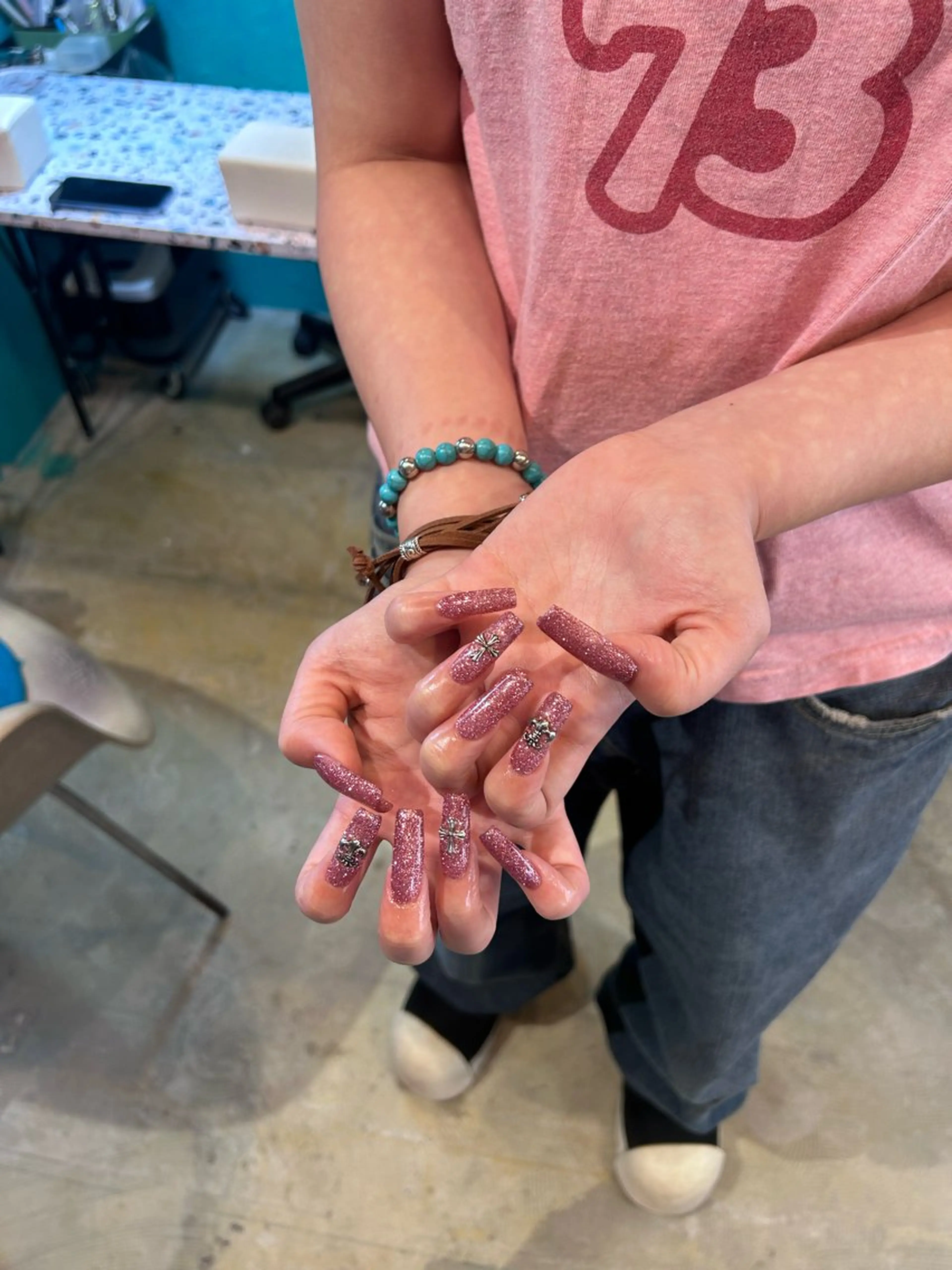 ネイル キラキラオメメ みずなのネイルデザイン