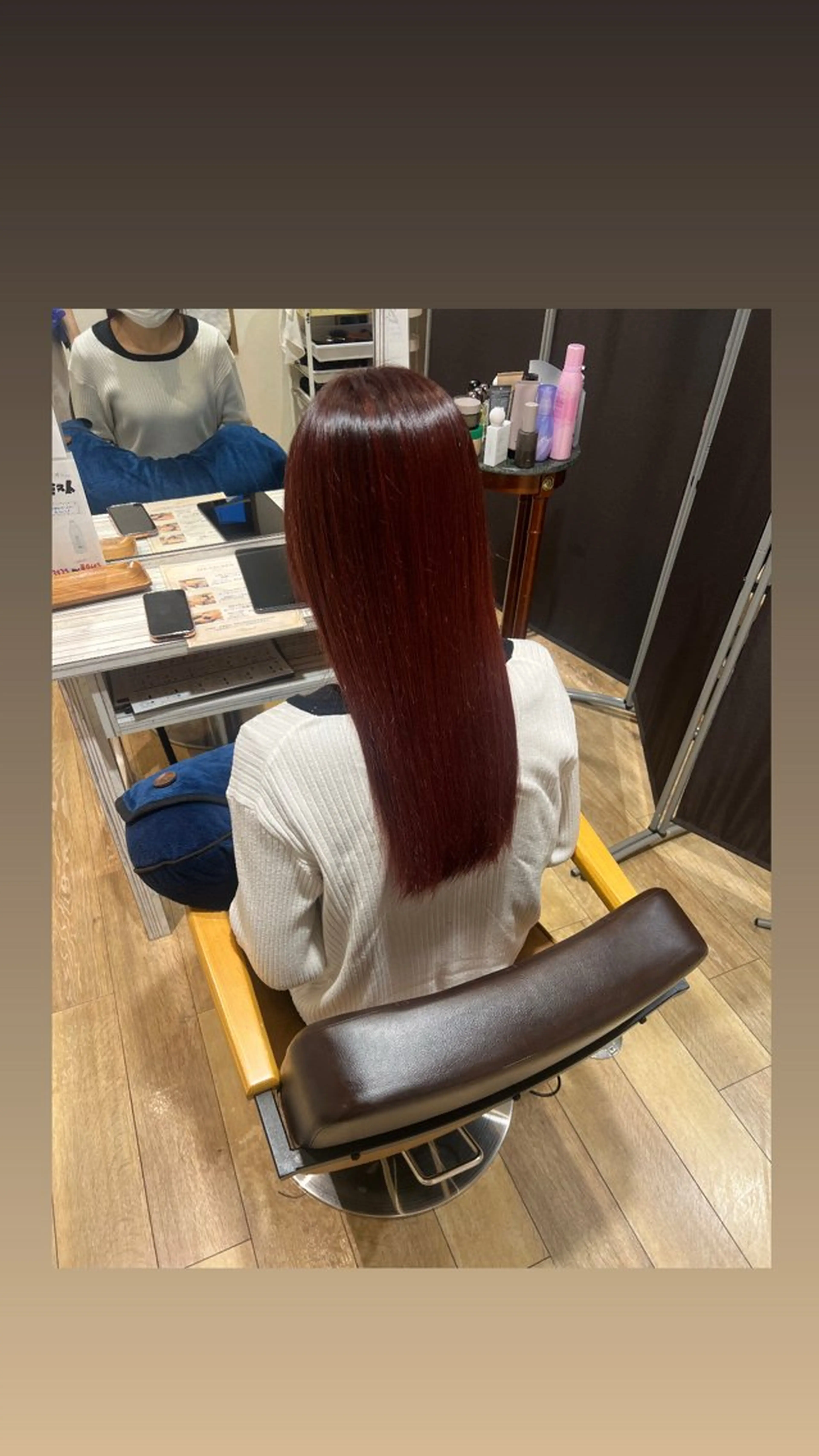 カラー ヘアカラー トリートメント 三浦 吏恵のヘアスタイル