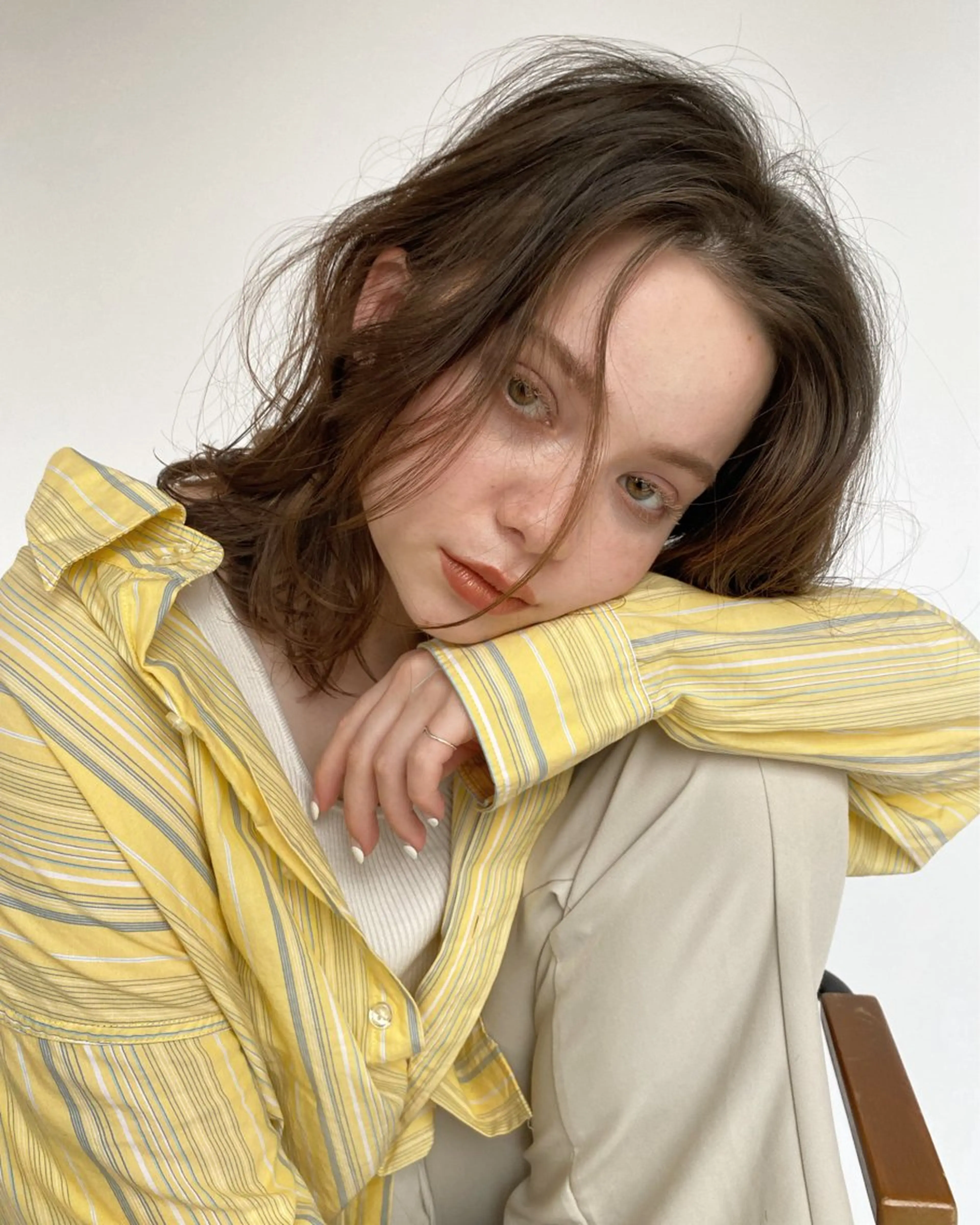 ミディアム カット ヘッドスパ 髪質改善カラー× レイヤー/rinaのヘアスタイル