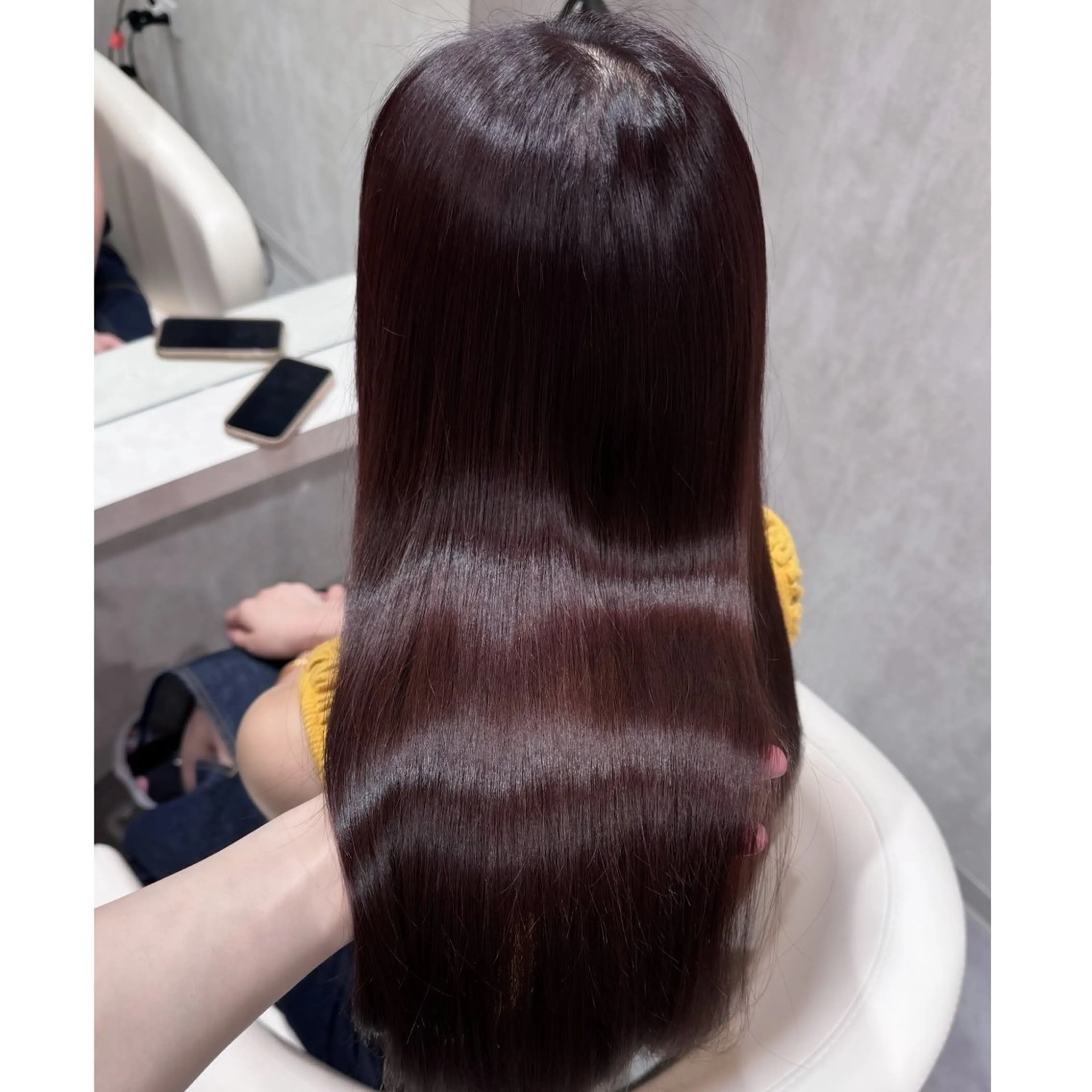 ロング カラー ブリーチ ヘアカラー トリートメント miyu /トレンド カラー×艶髪のヘアスタイル