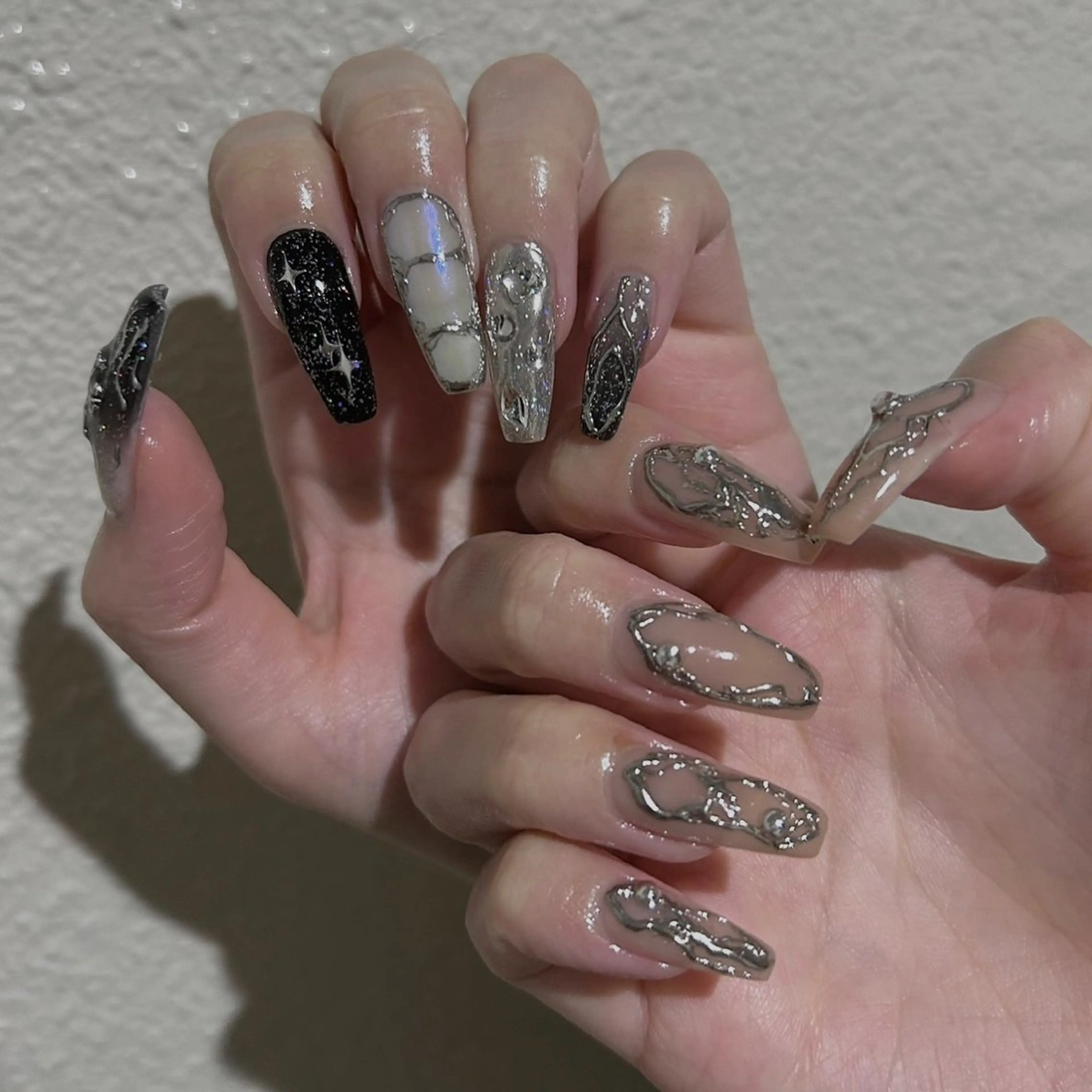 ネイル ハンドネイル パラあり！フィルイン 美フォルムのネイルデザイン