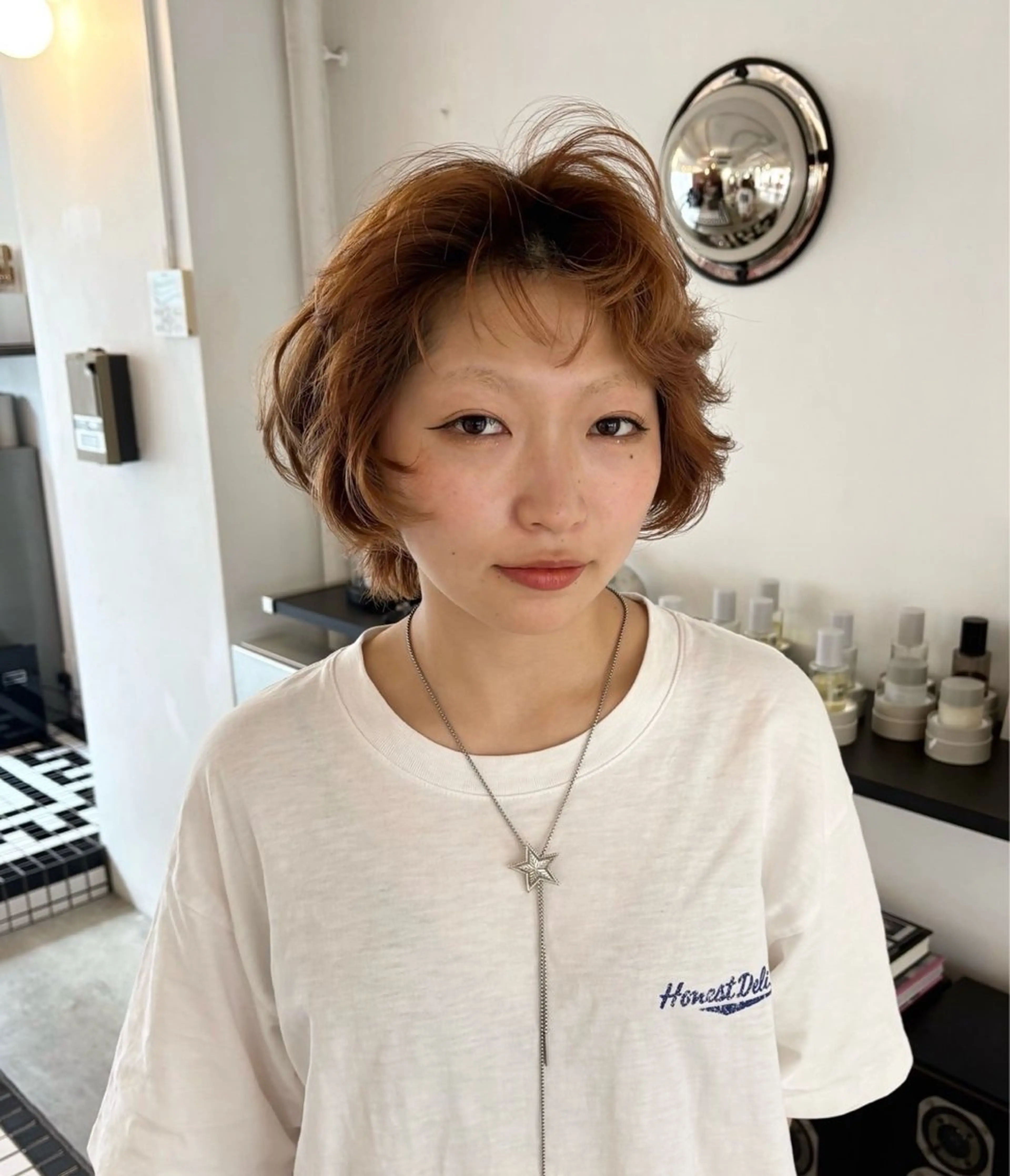 ショート カラー パーマ ヘアカラー トリートメント オト/レイヤー/ Wカラー/メンズのヘアスタイル