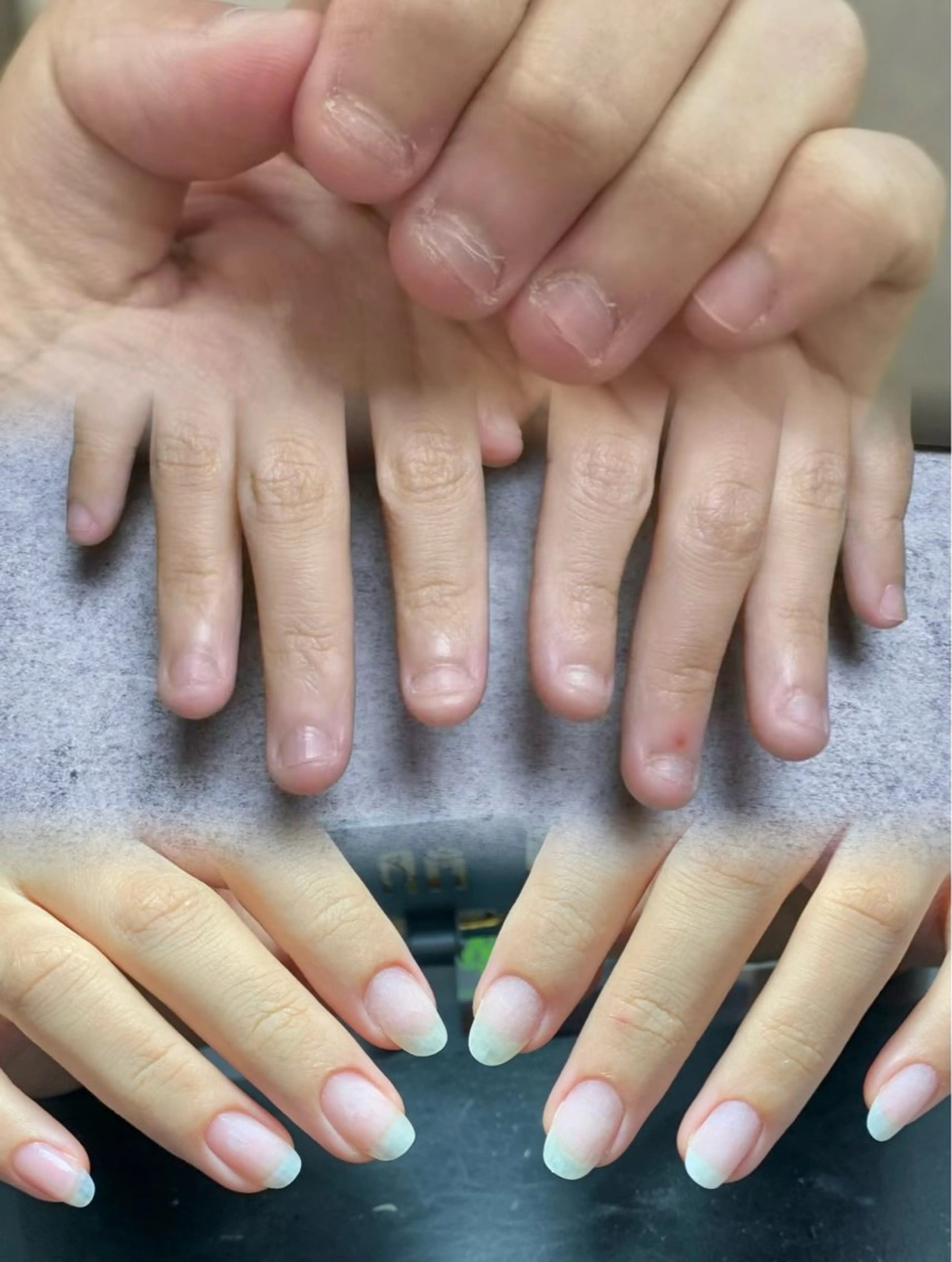 自爪育成・爪噛み矯正 （ワンカラー/マグネット/ラメok）の写真