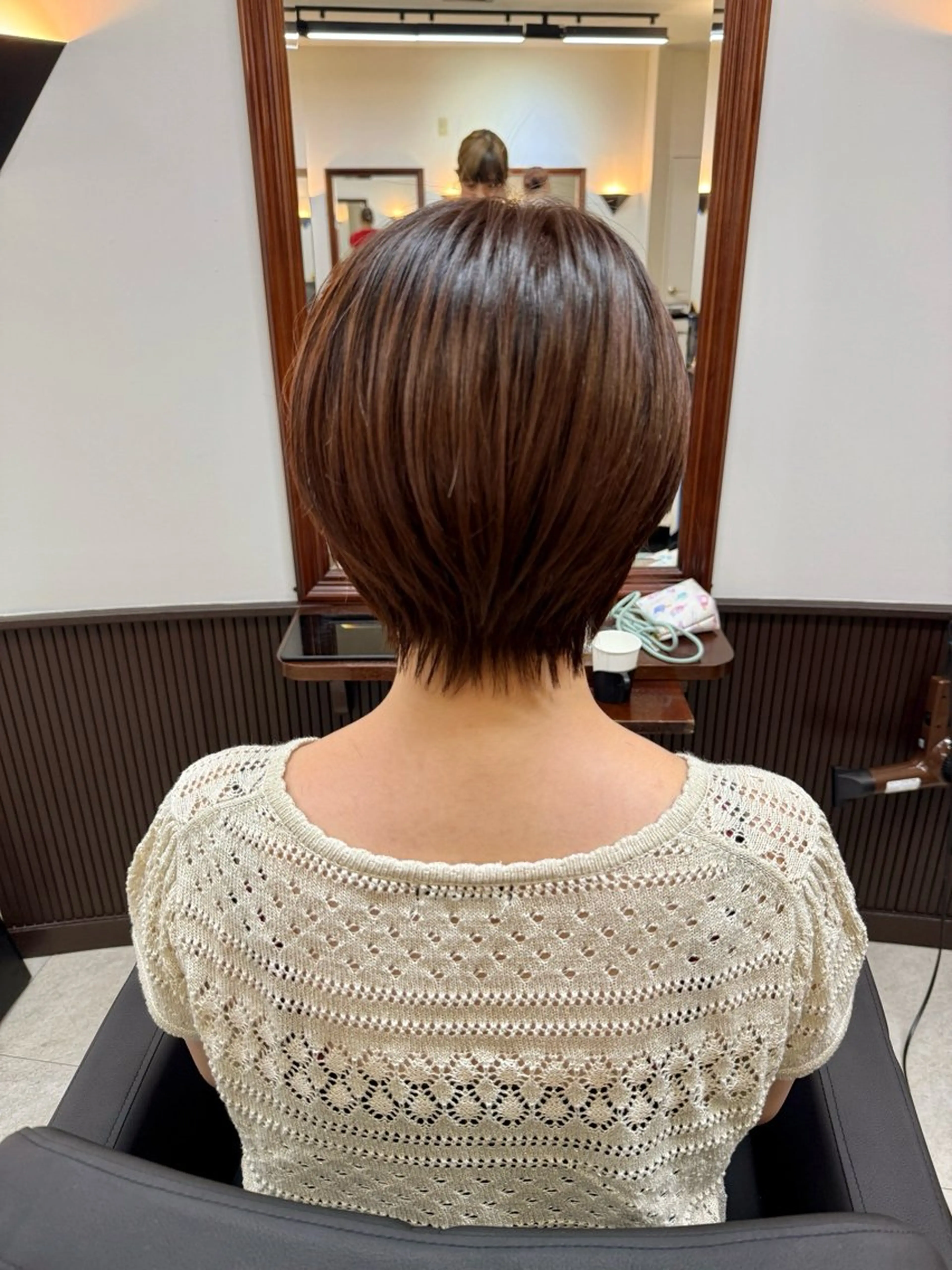 ショート オレンジブラウン 似合わせカット カット ヘアカラー トリートメント SHICUNEアサミ /ショート/メンズのヘアスタイル