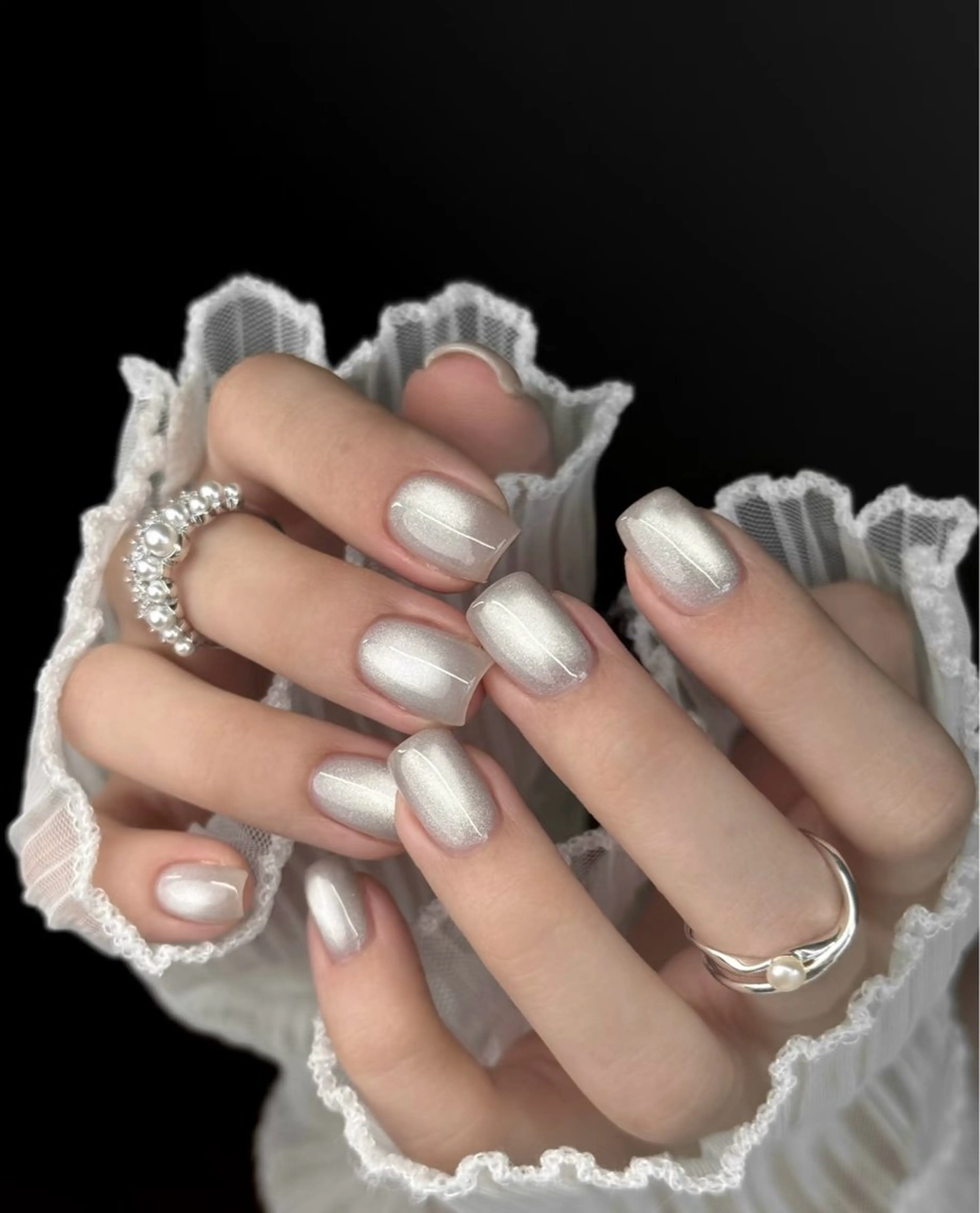 ネイル アートネイル オーロラネイル チークネイル 長さ出し フットネイル Blossom nail【ブラソンネイル】所属・Blossom nail_研修のネイルデザイン