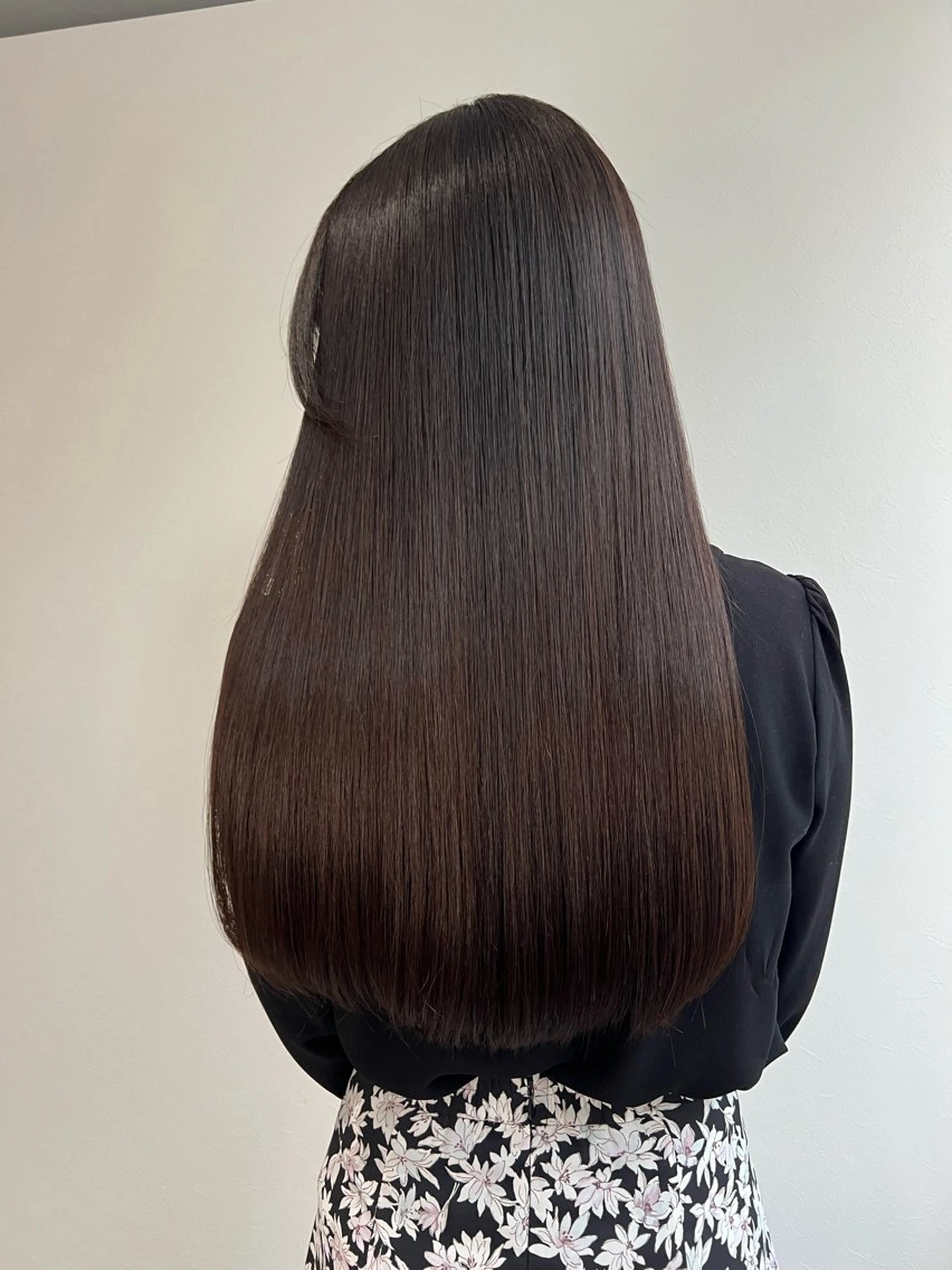 ロング 髪質改善 縮毛矯正 トリートメント 酸性ストレート カット トリートメント 艶髪/髪質改善 【熊野隼人】のヘアスタイル