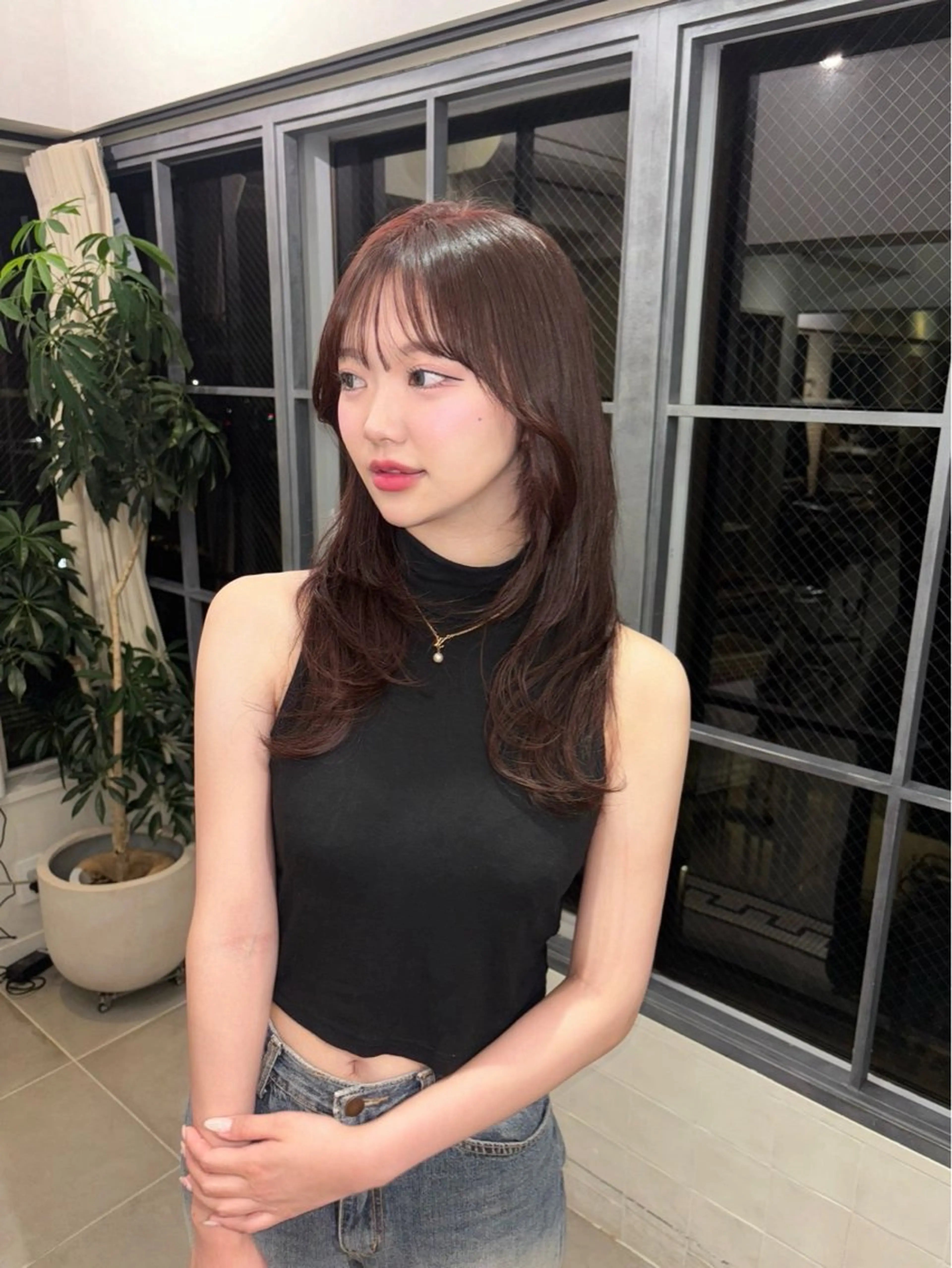 セミロング 🍎デザインカラー /カエデ🍎のヘアスタイル