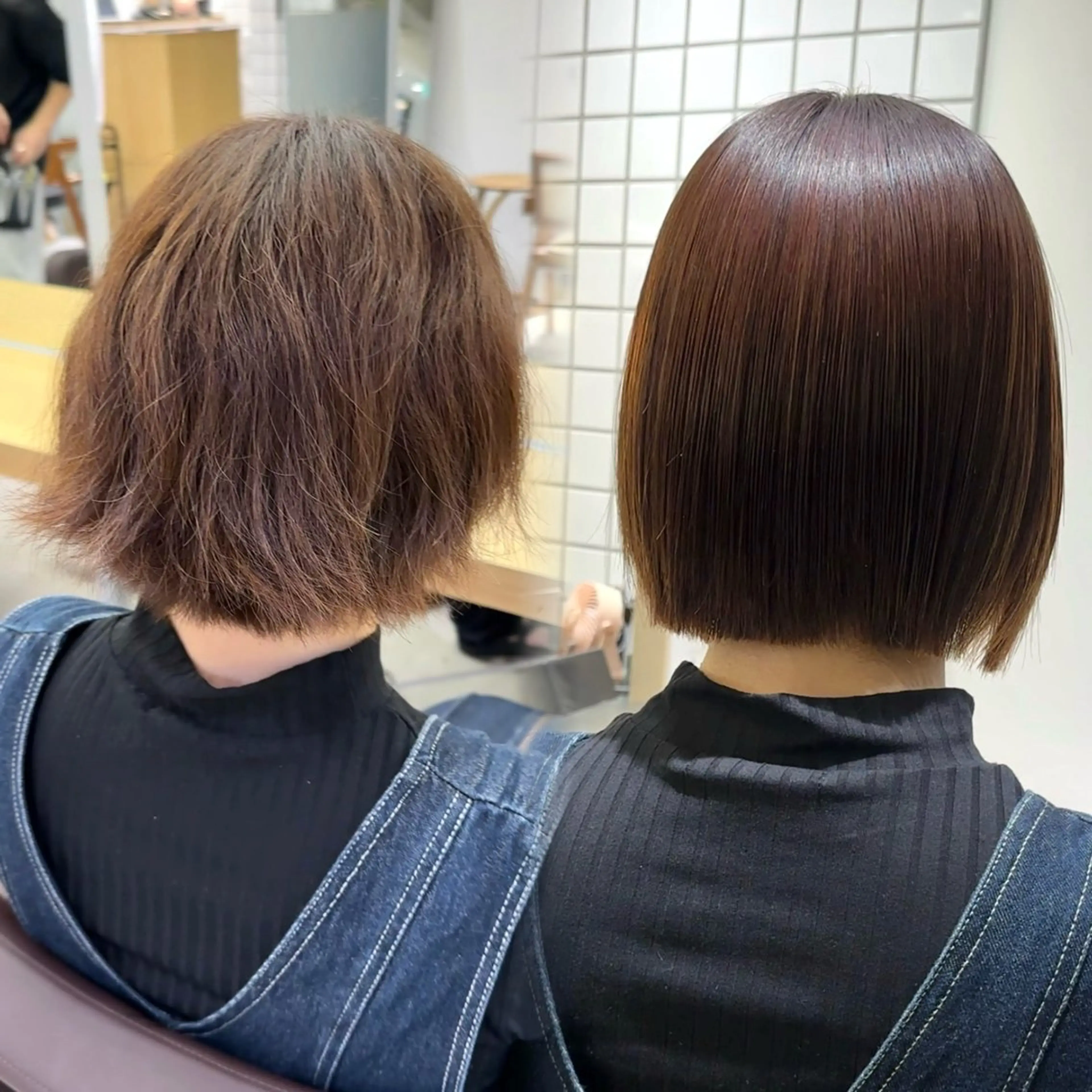 ミディアム 髪質改善 縮毛矯正 トリートメント 縮毛矯正特化/ 髪質改善/菊地菜々美のヘアスタイル