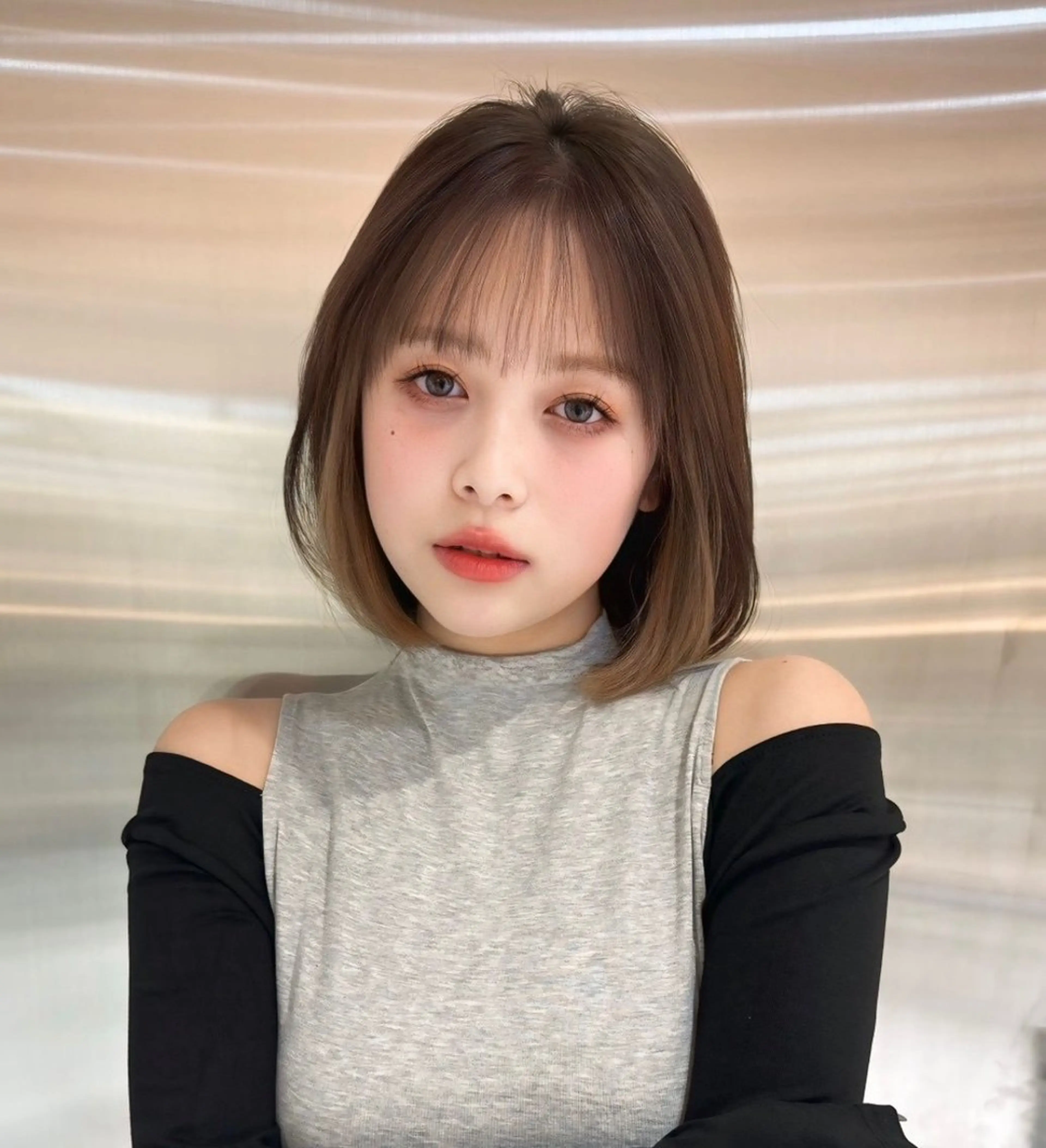 misaki 💖 美髪矯正/韓国ボブのヘアスタイル