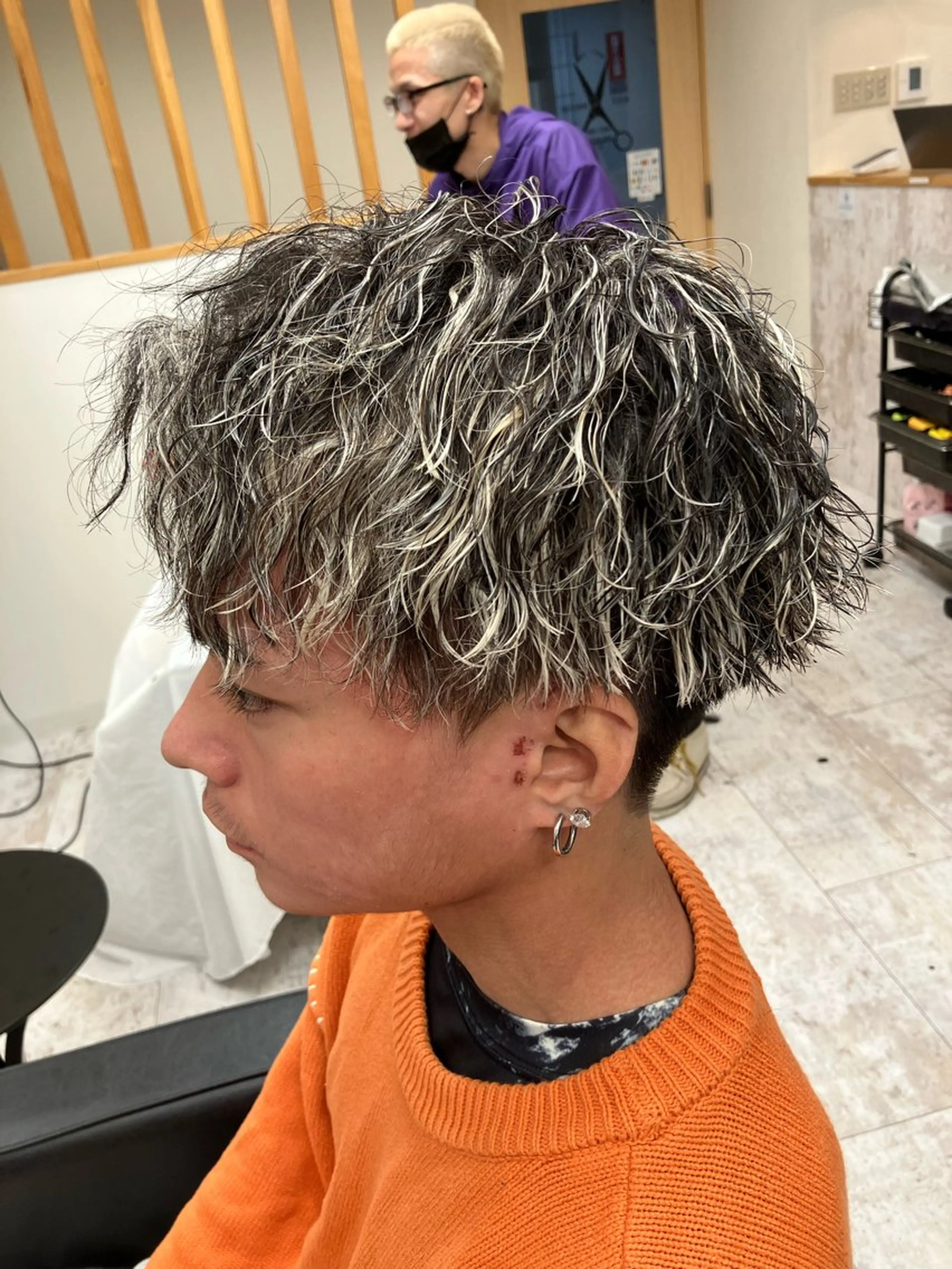 パーマ メンズ カット パーマ メンズ特化/パーマ/ フェードWATARUのヘアスタイル