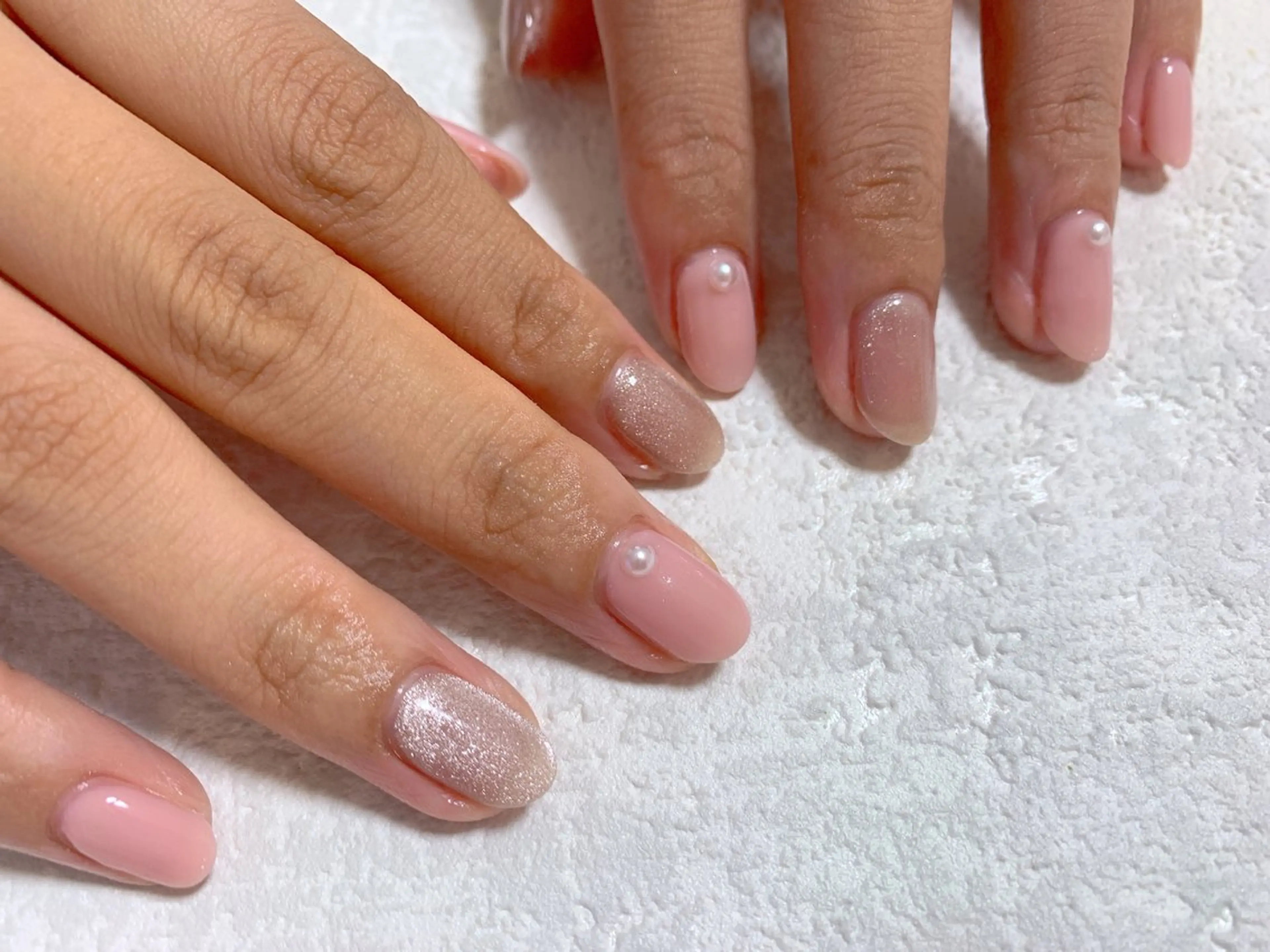 ネイル ジェルネイル 韓国ネイル マグネットネイル メンズネイル パラジェル kiki nail たまプラーザのネイルデザイン