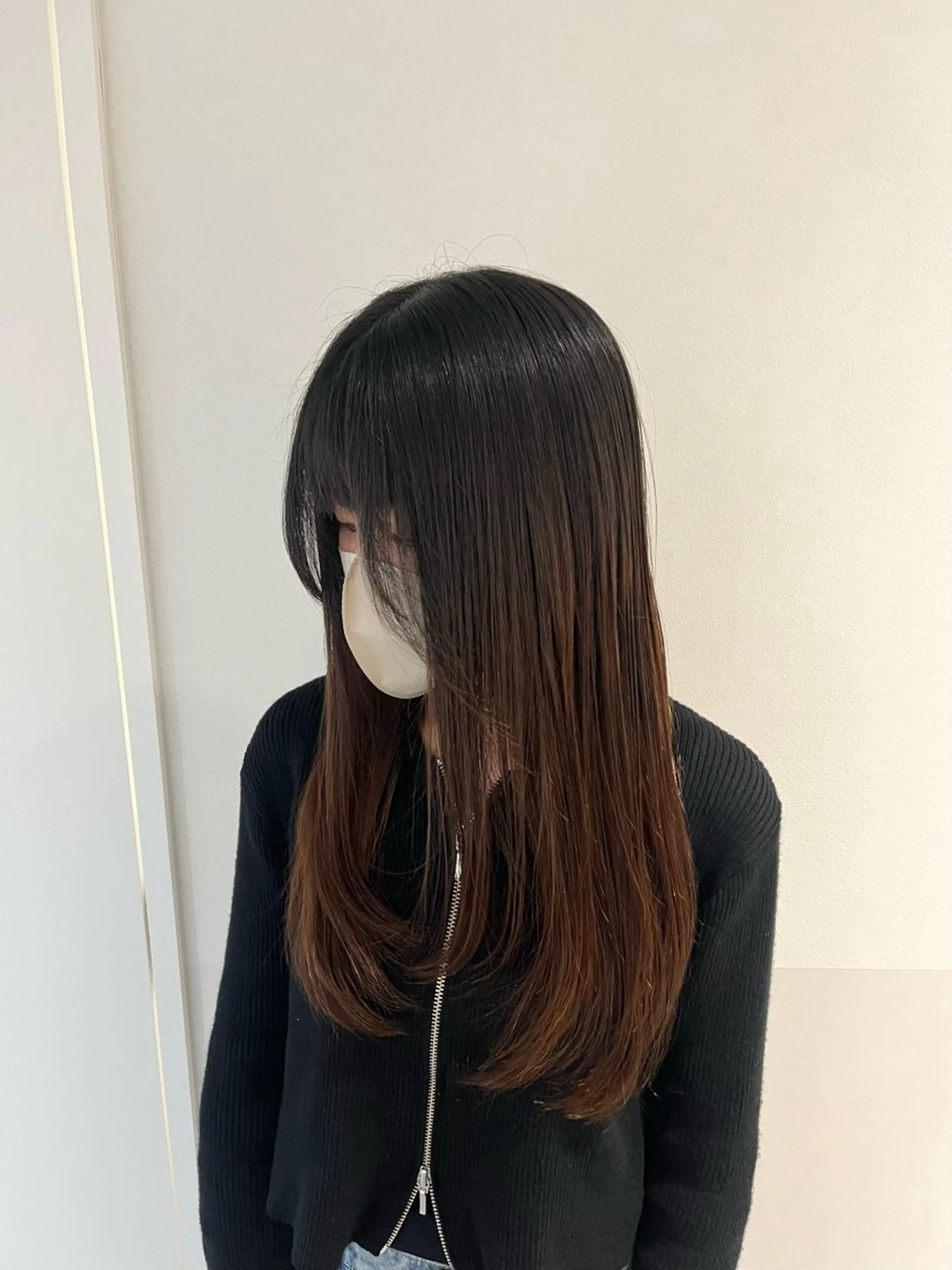 ロング レイヤーカット カット トリートメント 大宮レイヤーカット× 透明感カラー　rioのヘアスタイル
