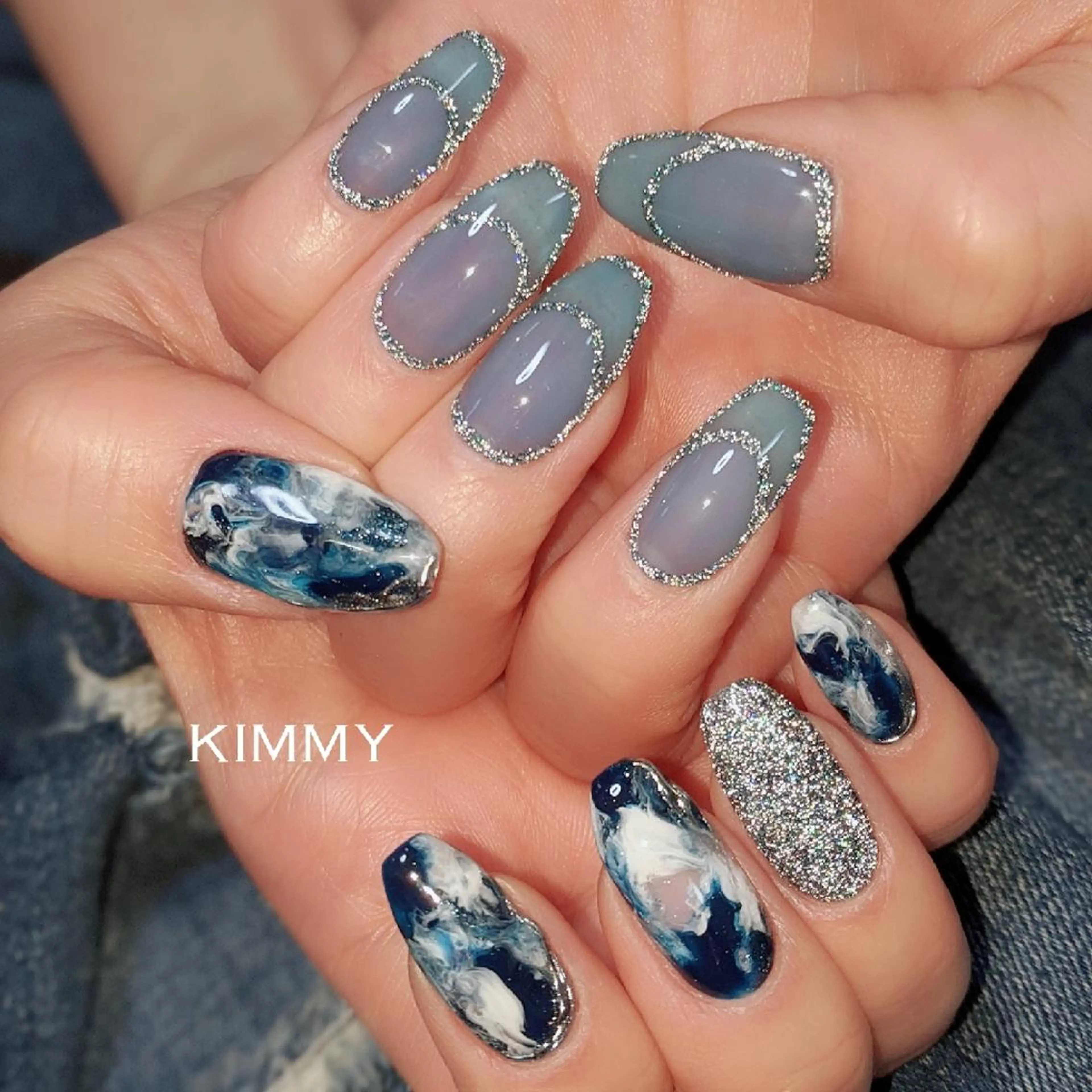 ネイル フラッシュネイル ハンドネイル kimmy nailsのネイルデザイン