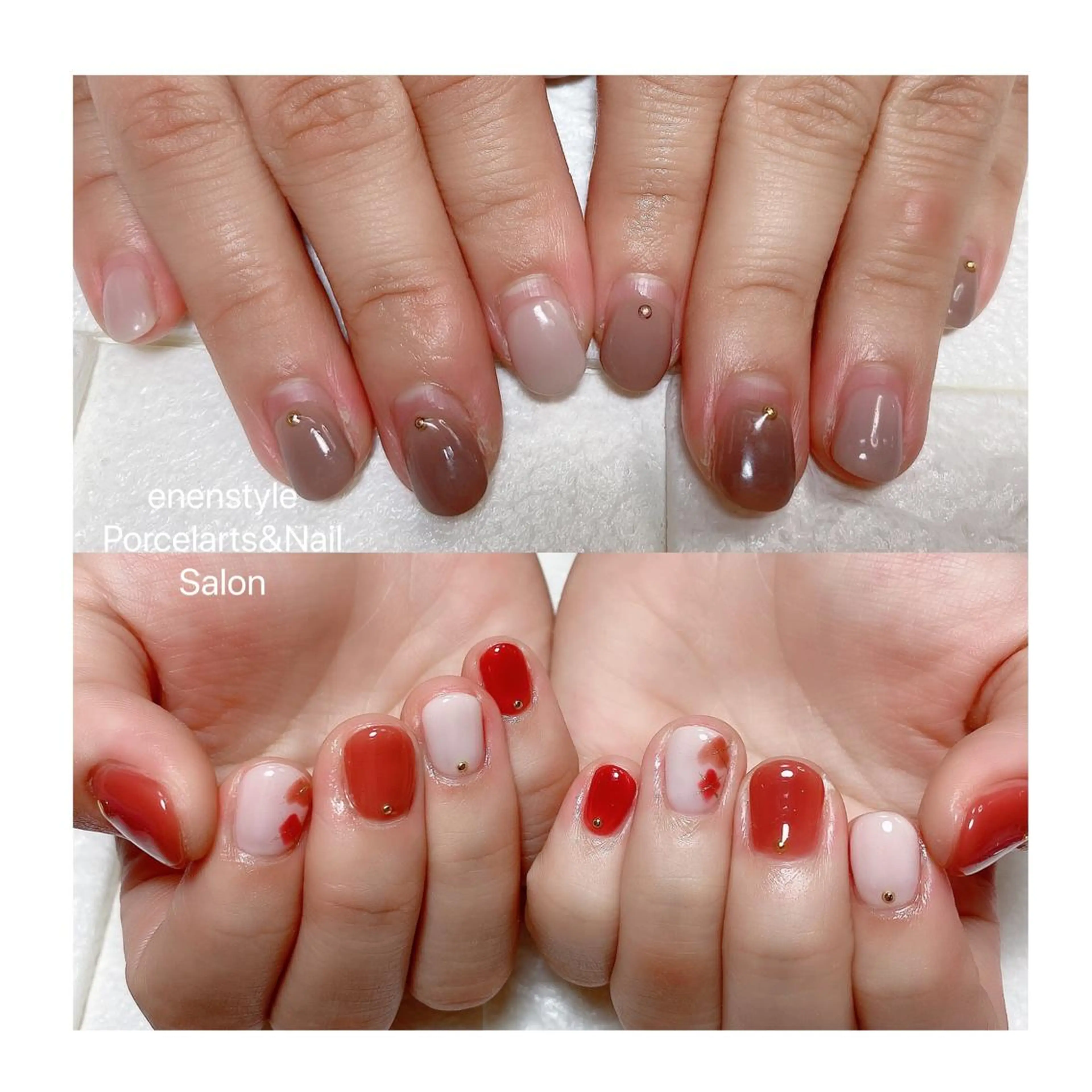 ショート ネイル ハンドネイル 👑enen style👑のネイルデザイン