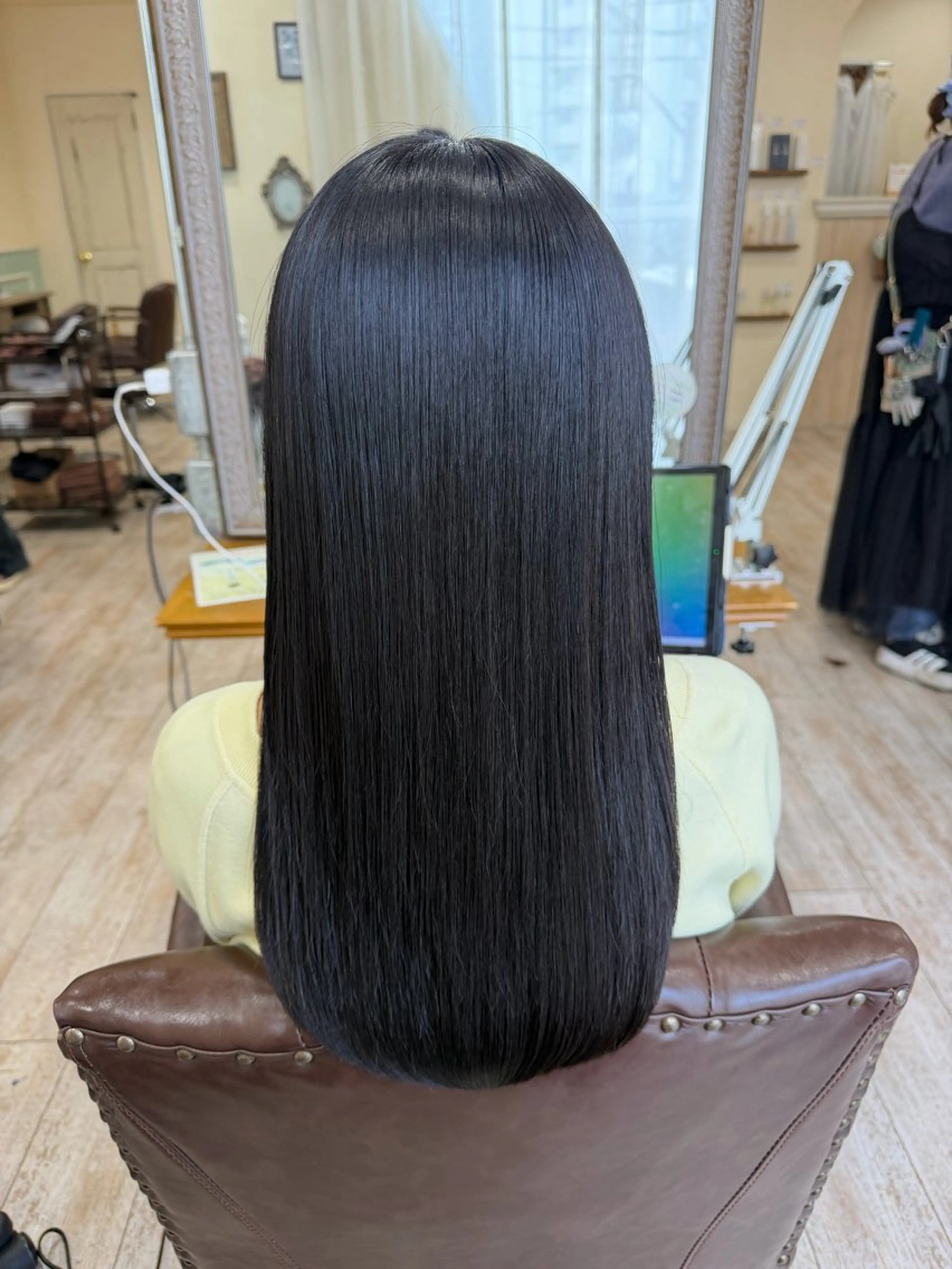 ロング カラー 髪質改善 レイヤーカット ロング カット ヘアカラー 縮毛矯正 トリートメント 新越谷noble店長 松本拓也▶◀*.のヘアスタイル