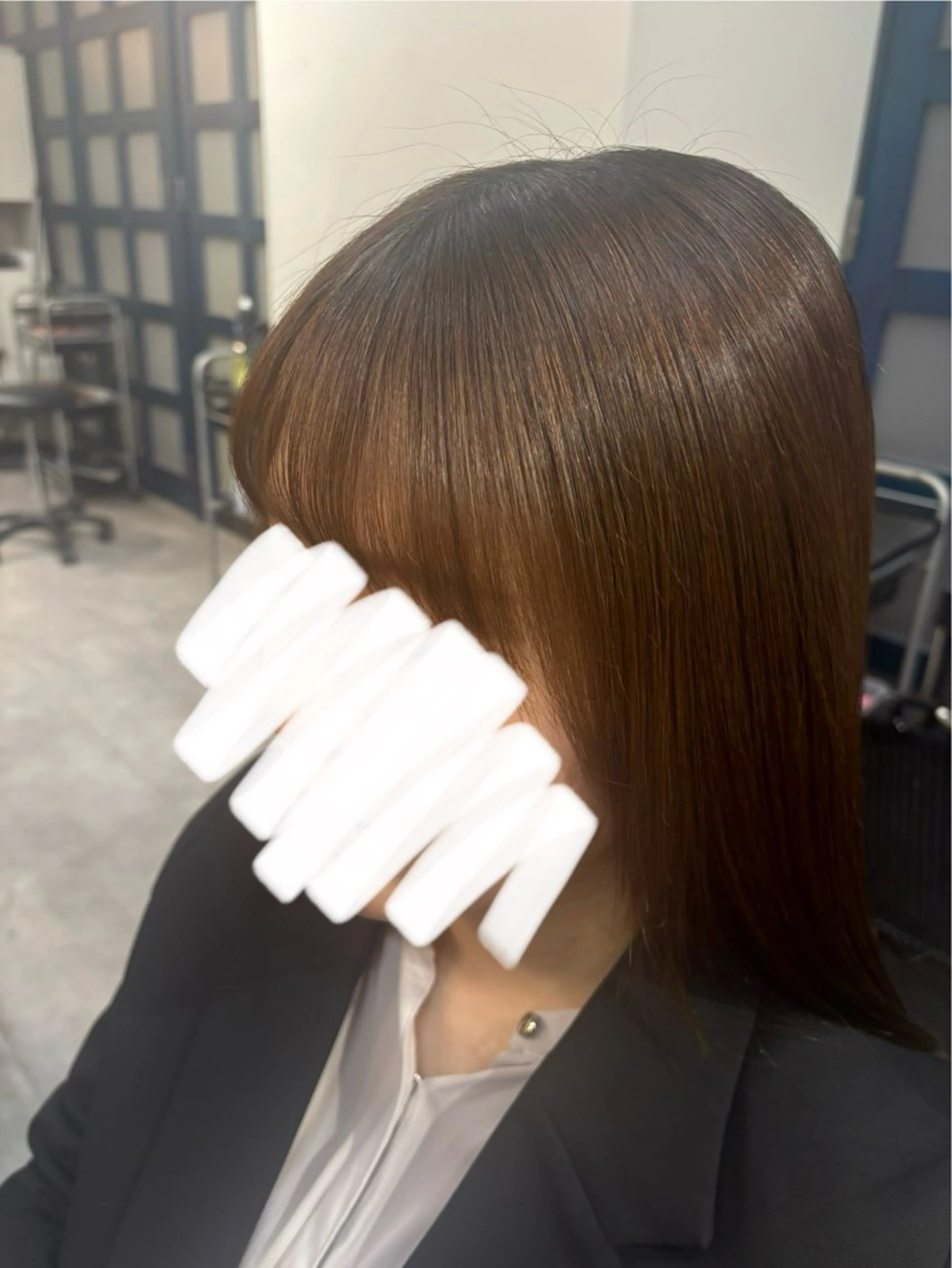 カット 縮毛矯正 田中澪🩵ྀི /giinii横浜のヘアスタイル