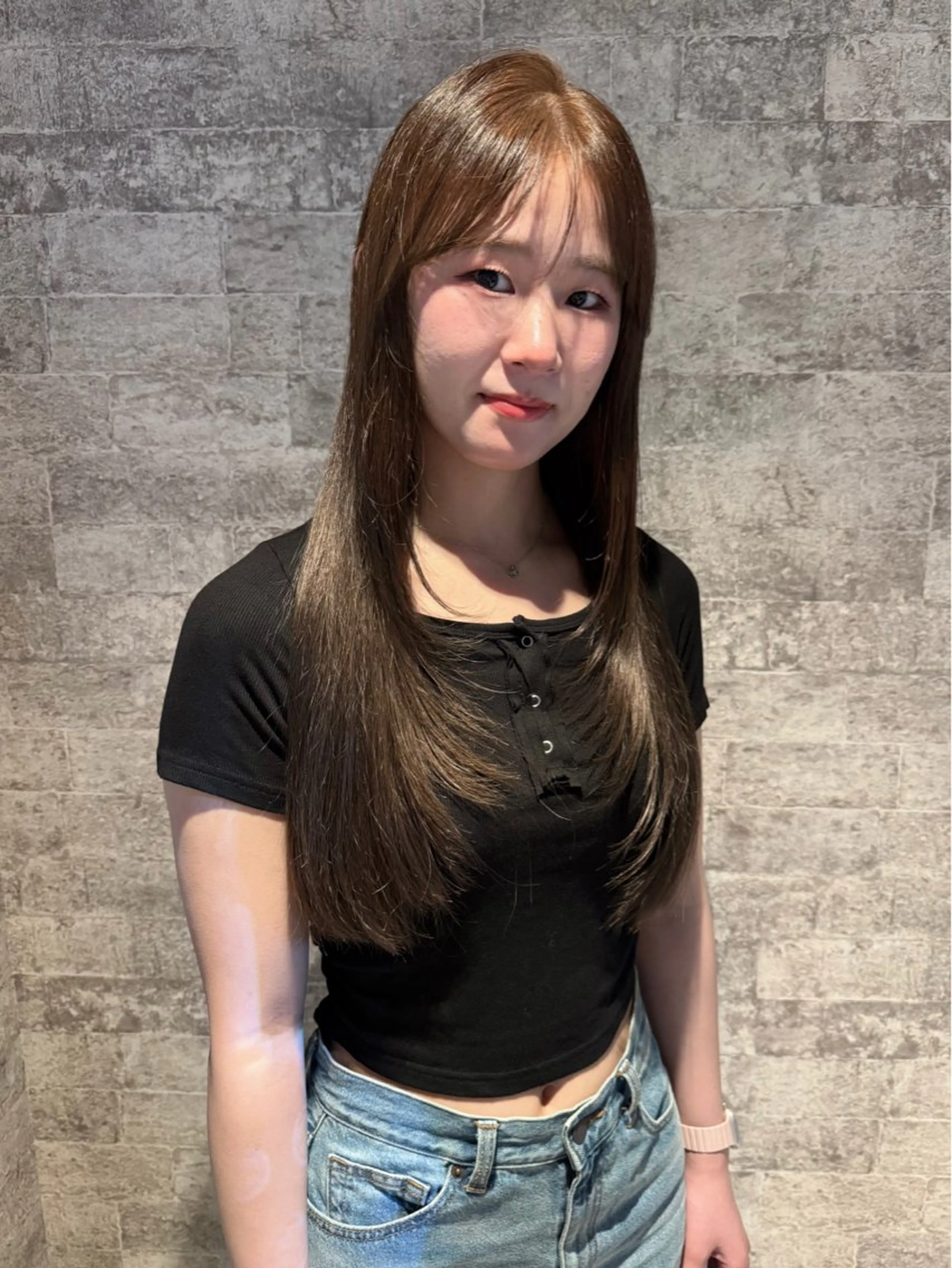 ミディアム カラー カット ヘアカラー トリートメント mai / linoah˚✧のヘアスタイル