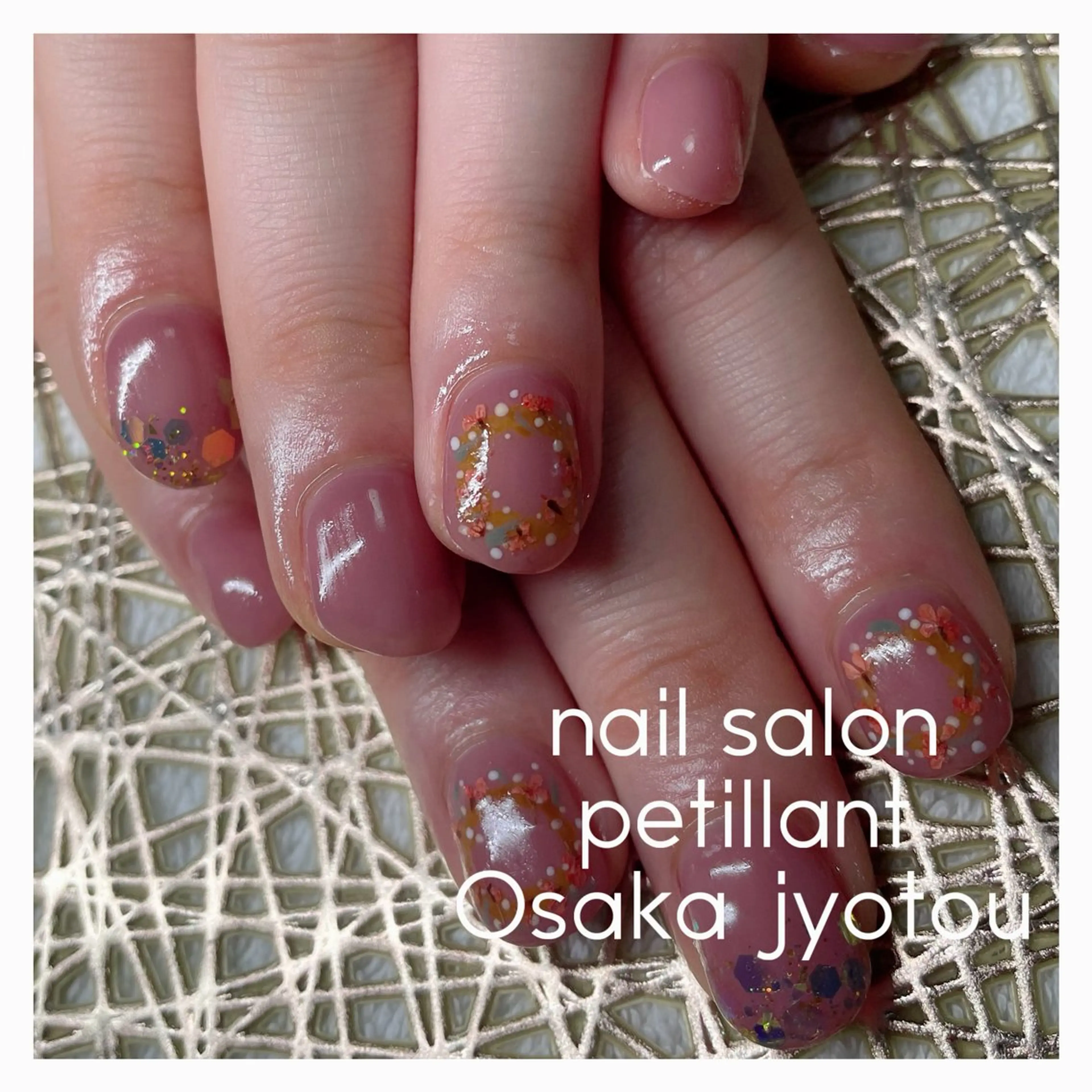 ネイル アートネイル ピンク 春ネイル nail salon petillantのネイルデザイン