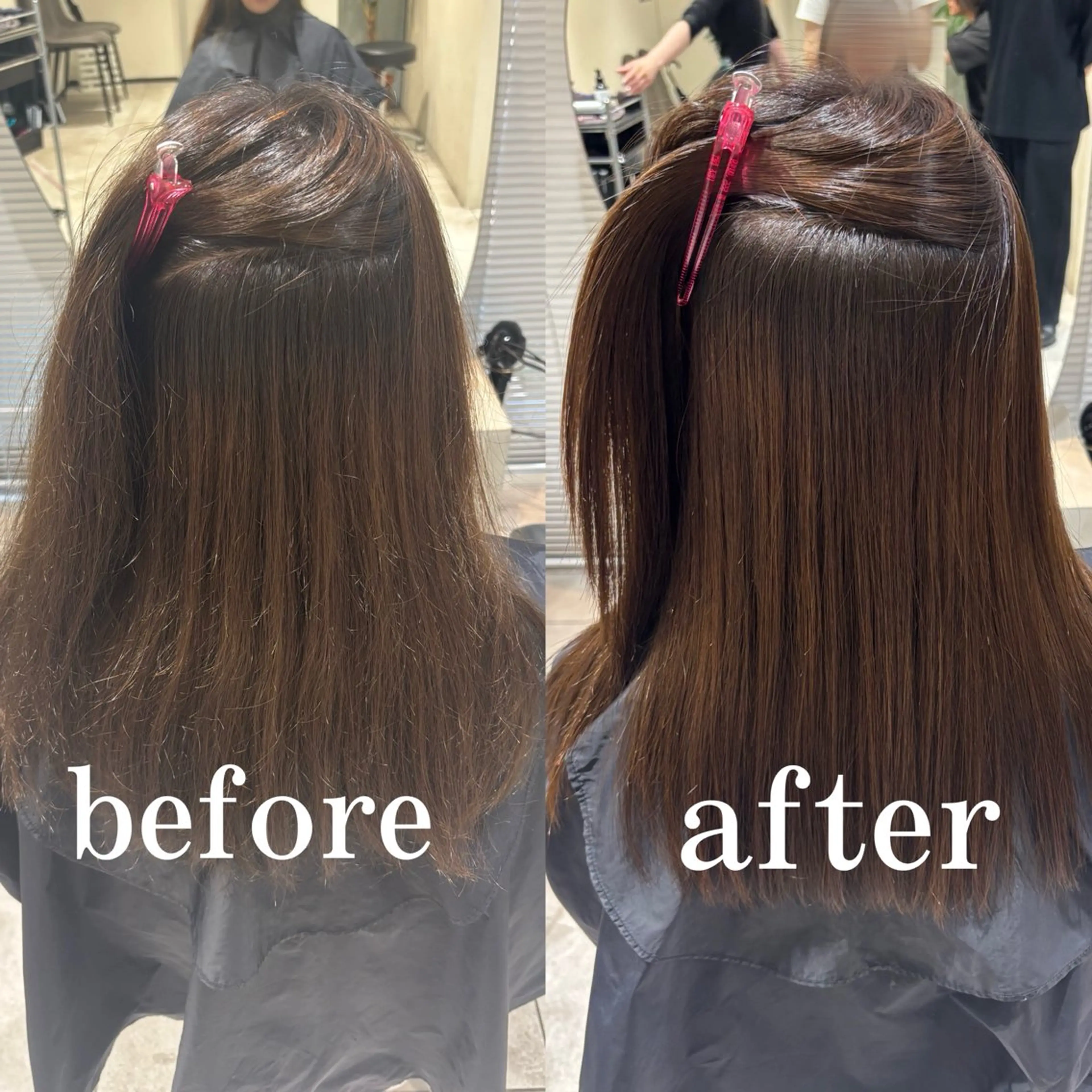 ロング 縮毛矯正 🧸艶髪🫧‪🎀 岡由紀乃のヘアスタイル