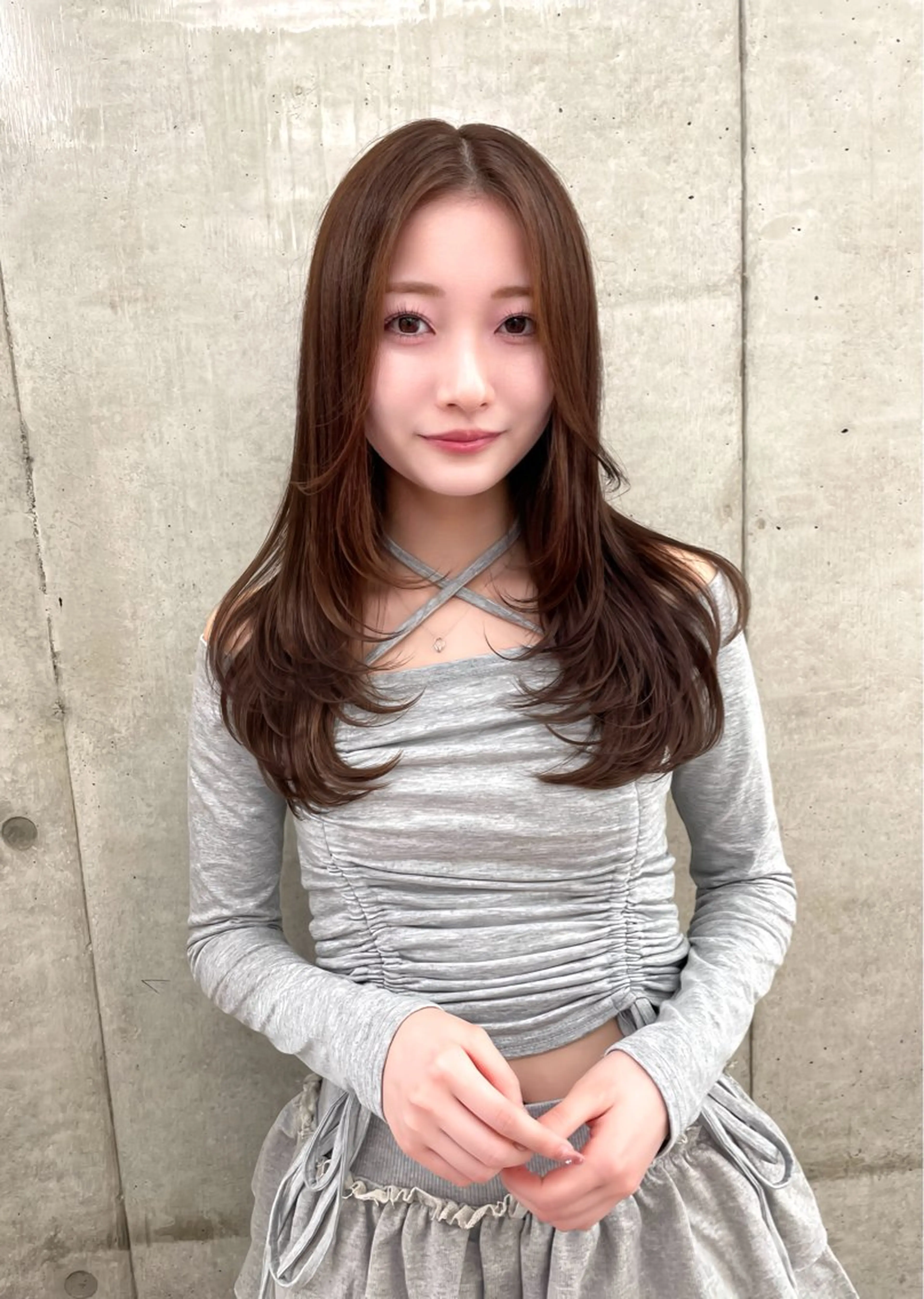 ロング カラー カット ヘアカラー トリートメント 韓国ヘア🇰🇷 レイヤー/芝春樹のヘアスタイル