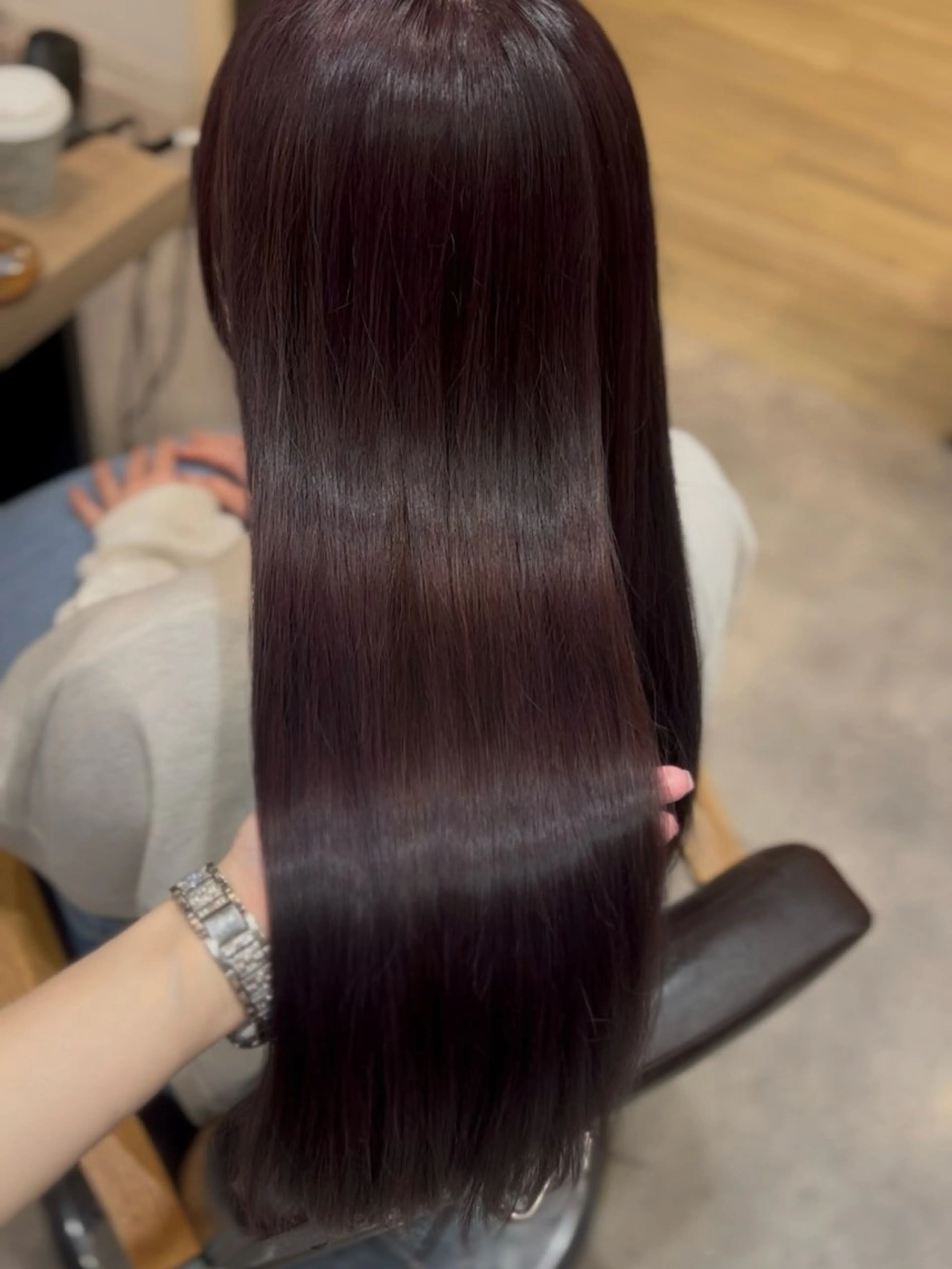 ロング ヘアカラー トリートメント Ami♡表参道/艶髪 ピンク/盛れカットのヘアスタイル