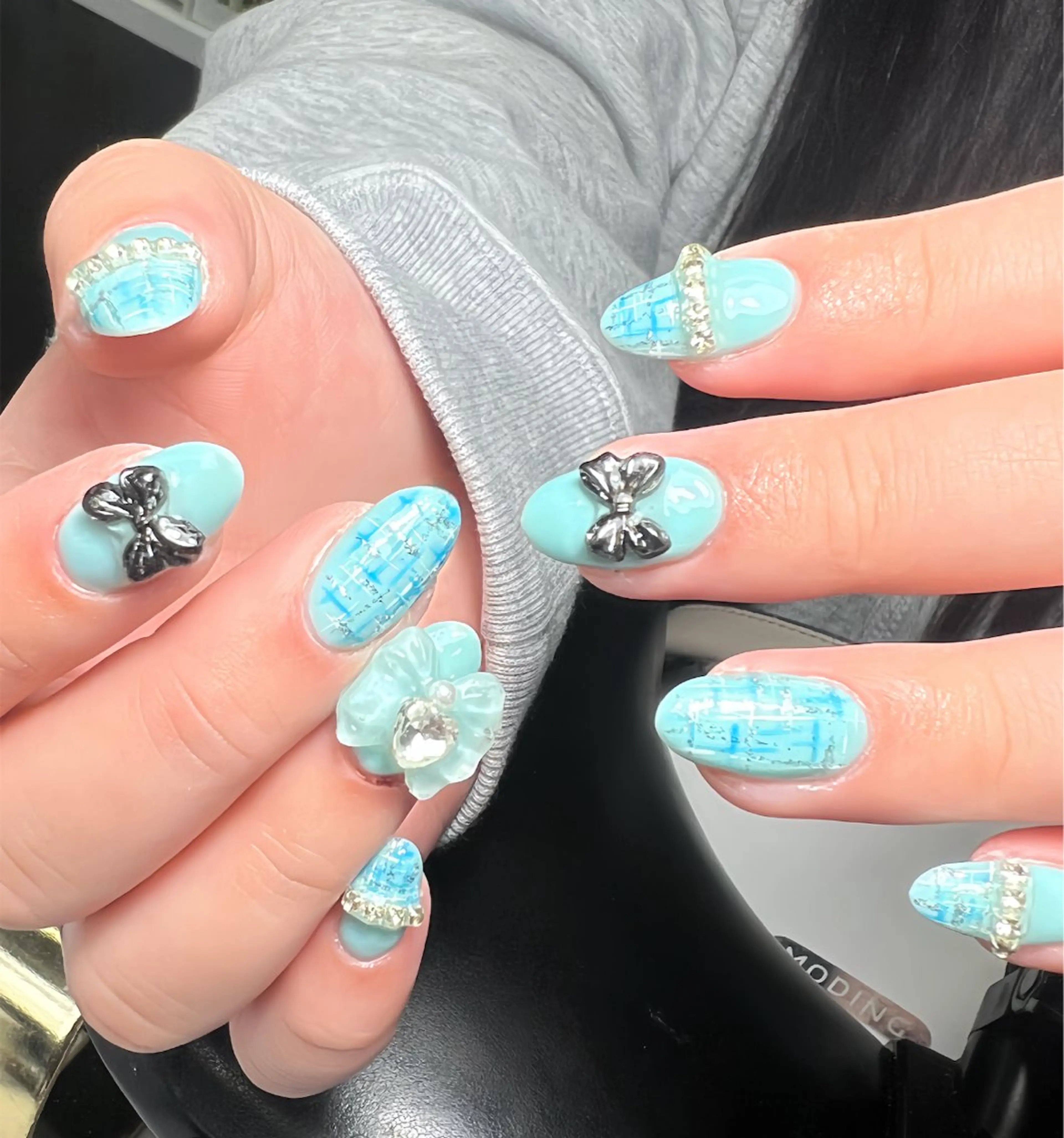 ネイル 韓国ネイル 持ち込み ニュアンスネイル ネイルチップ ハンドネイル Tini ANA.CHUOのネイルデザイン