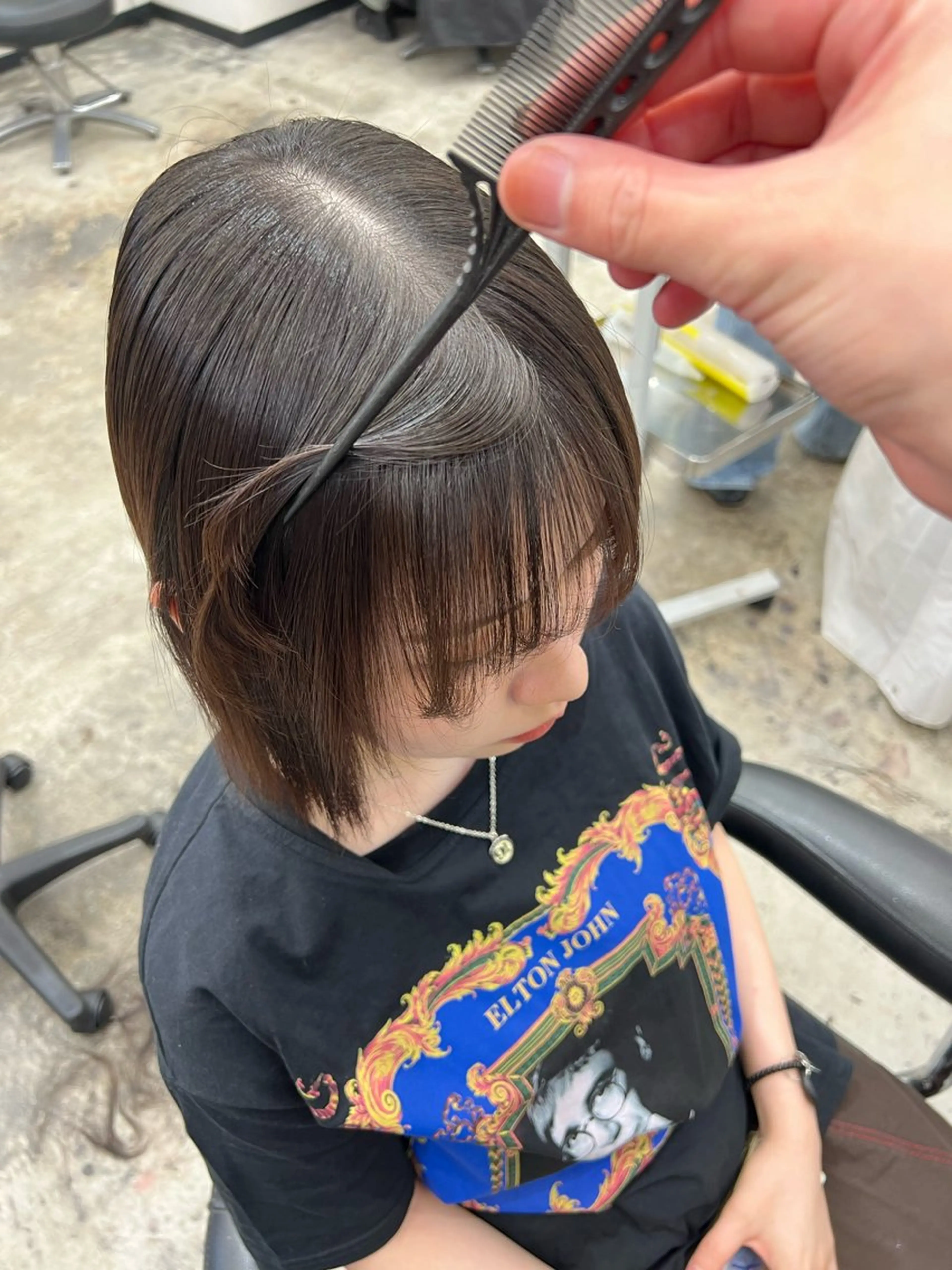 【朝アイロンしたのにうねる人😰】ポイント縮毛矯正（シャンプーブロー込）の写真