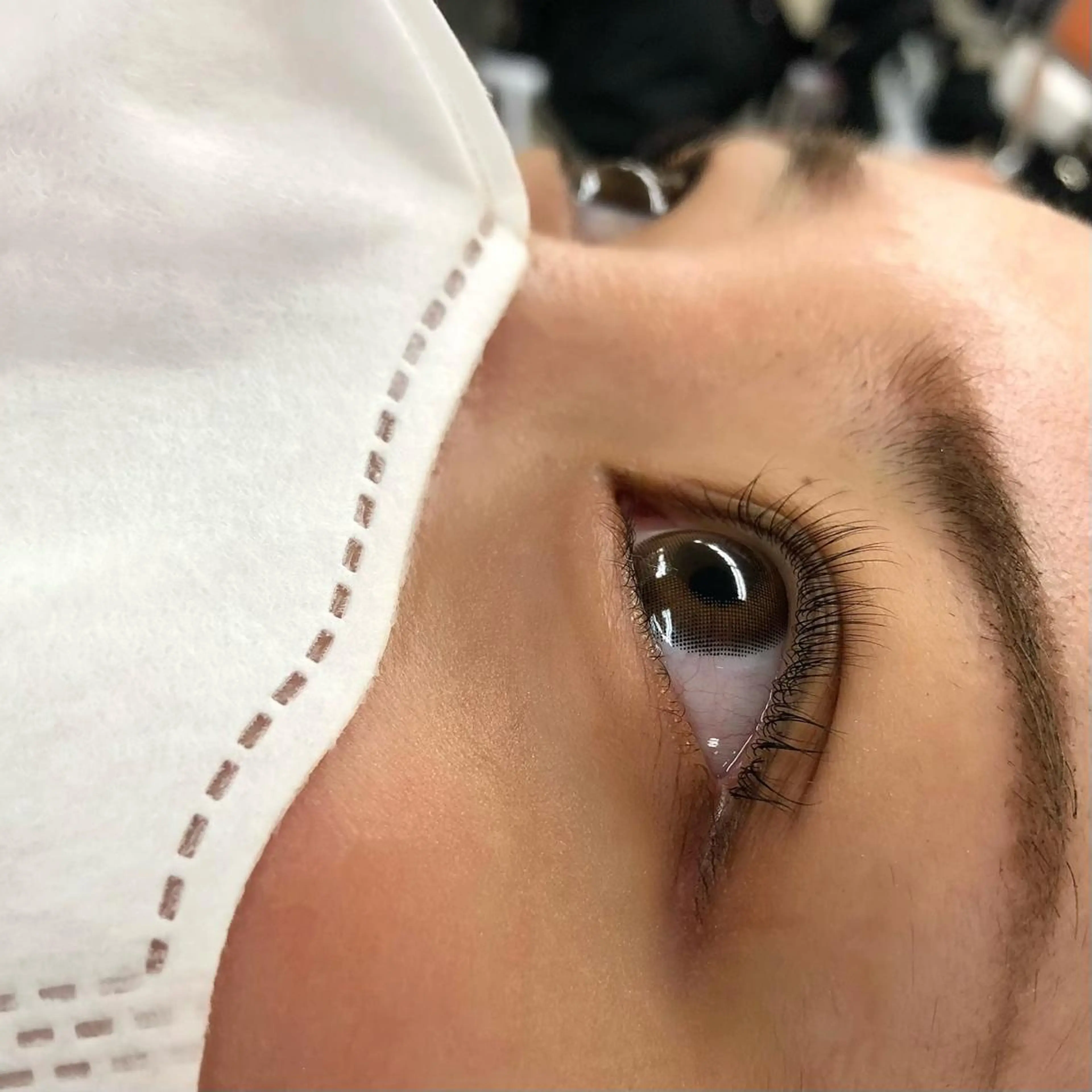 マツエク・マツパ 一重×まつ毛パーマ Sae/透け感カラー /盛れる顔周りのヘアスタイル