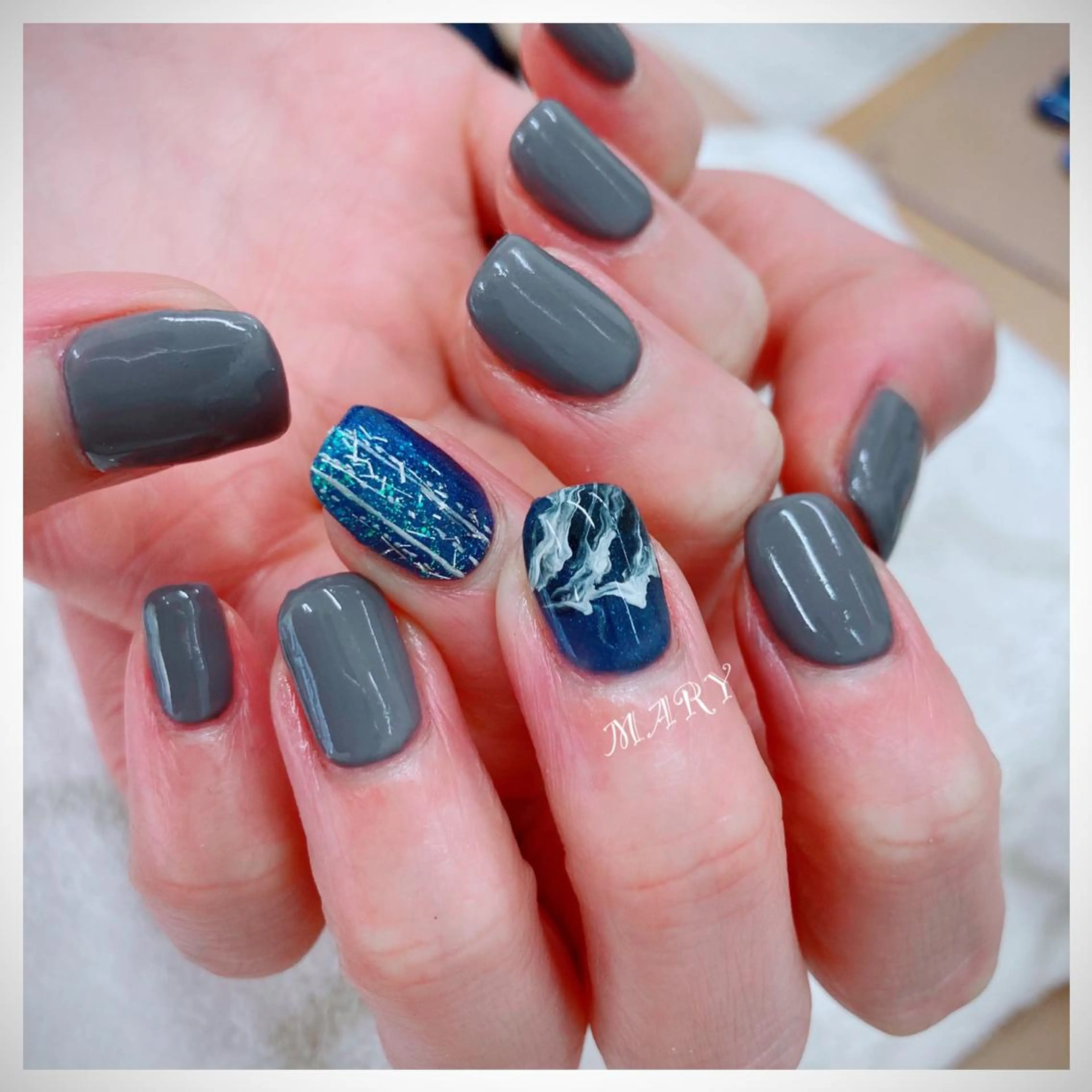 ネイル アートネイル ニュアンスネイル ワンカラーネイル Mary nail所属・Mary nail .narumiのネイルデザイン