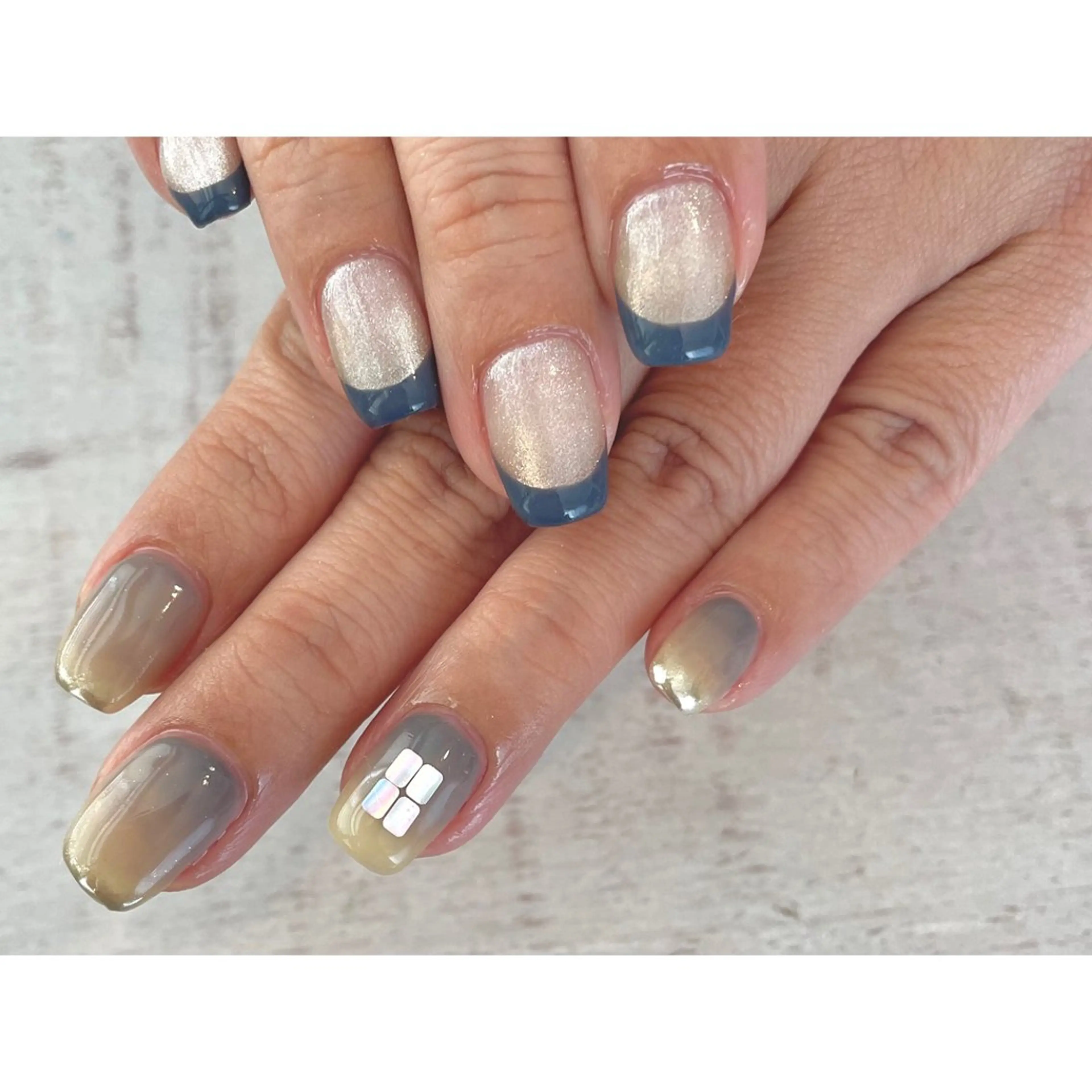 ネイル ハンドネイル 𖡼 yumenoのネイルデザイン