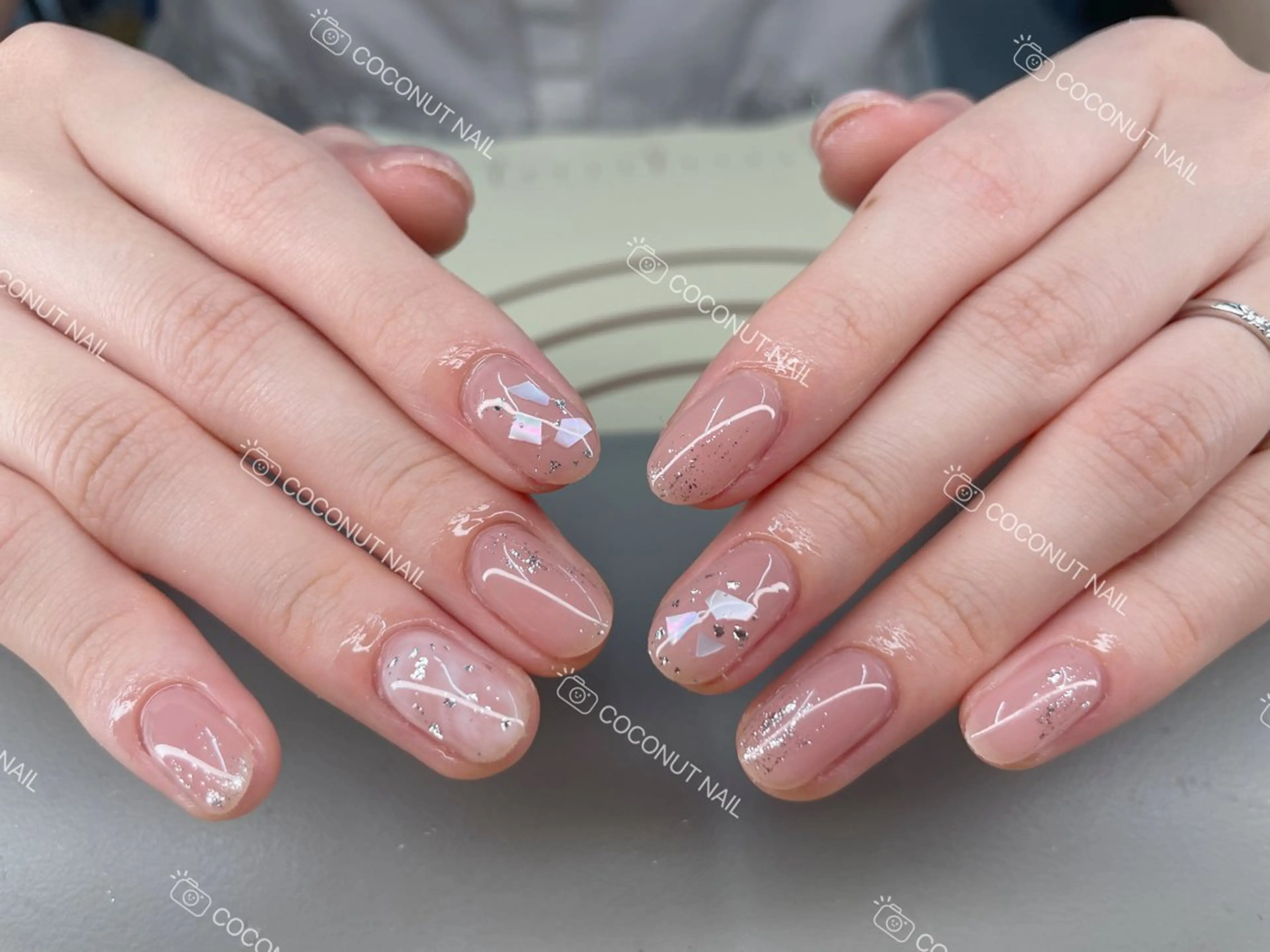 ネイル ハンドネイル 神田 ココナッツのネイルデザイン