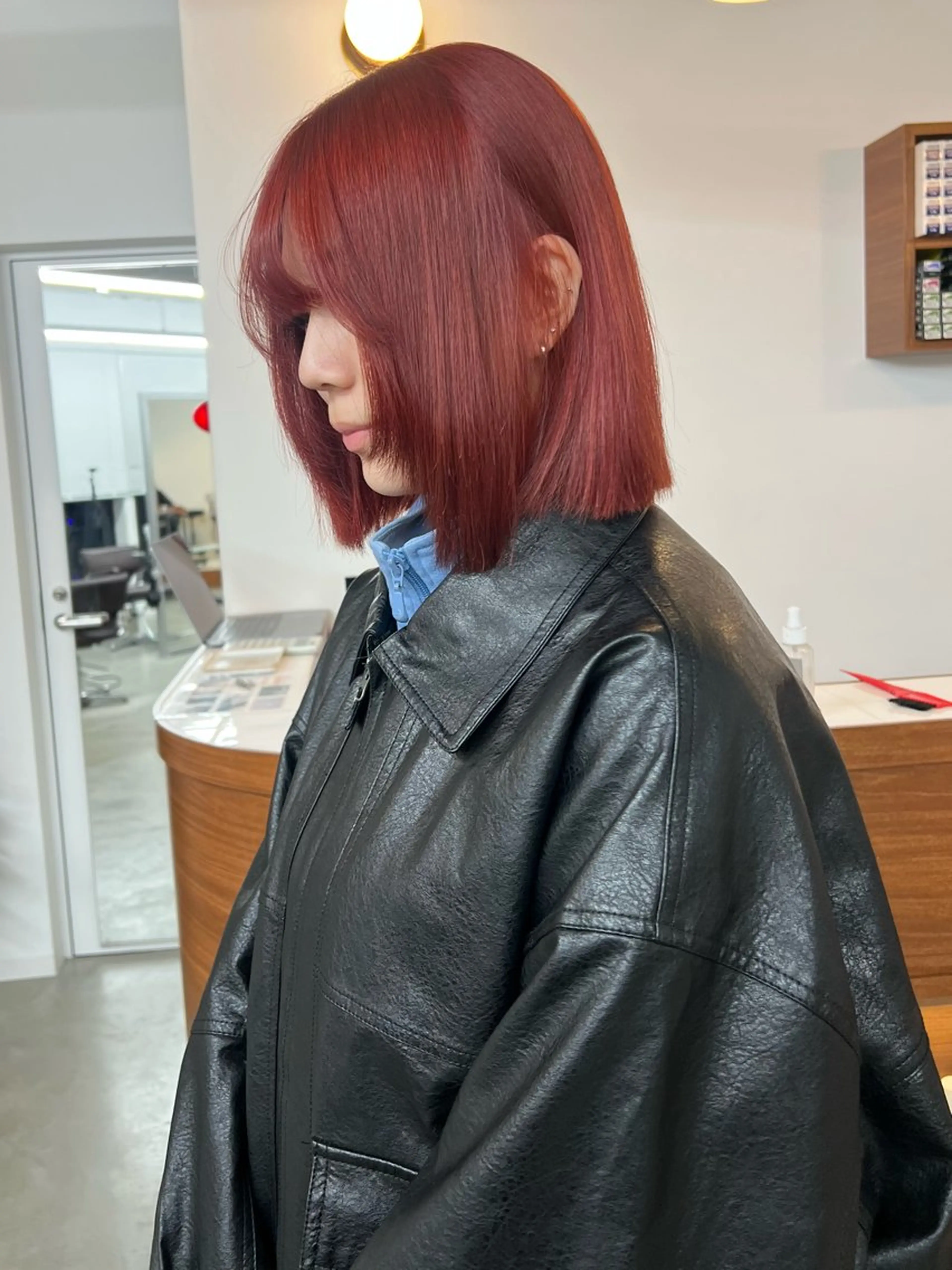 ミディアム いざわりお /梅田/ブリーチのヘアスタイル