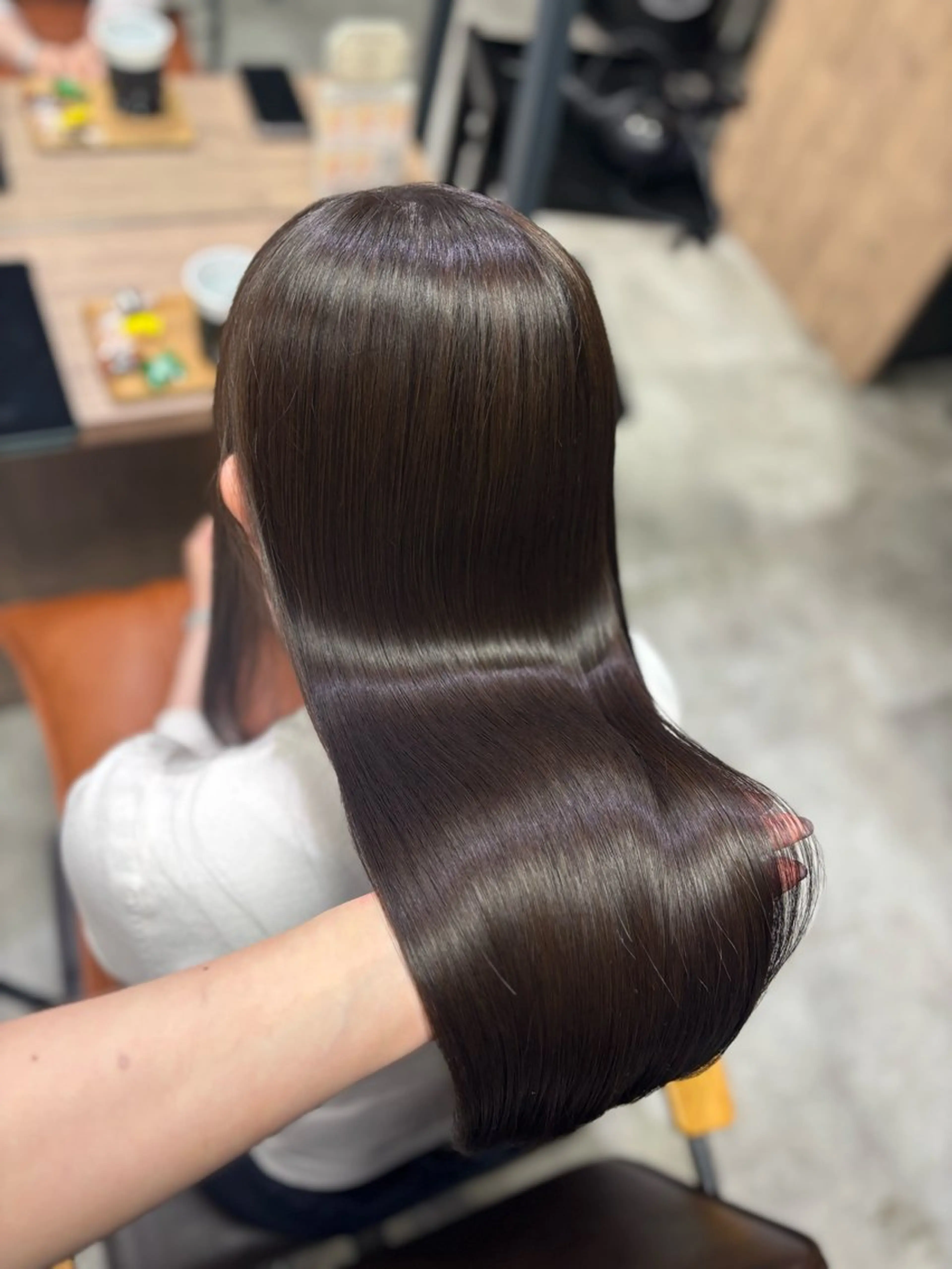 セミロング ヘアカラー トリートメント きょうか🩶 /艶髪/ボブのヘアスタイル