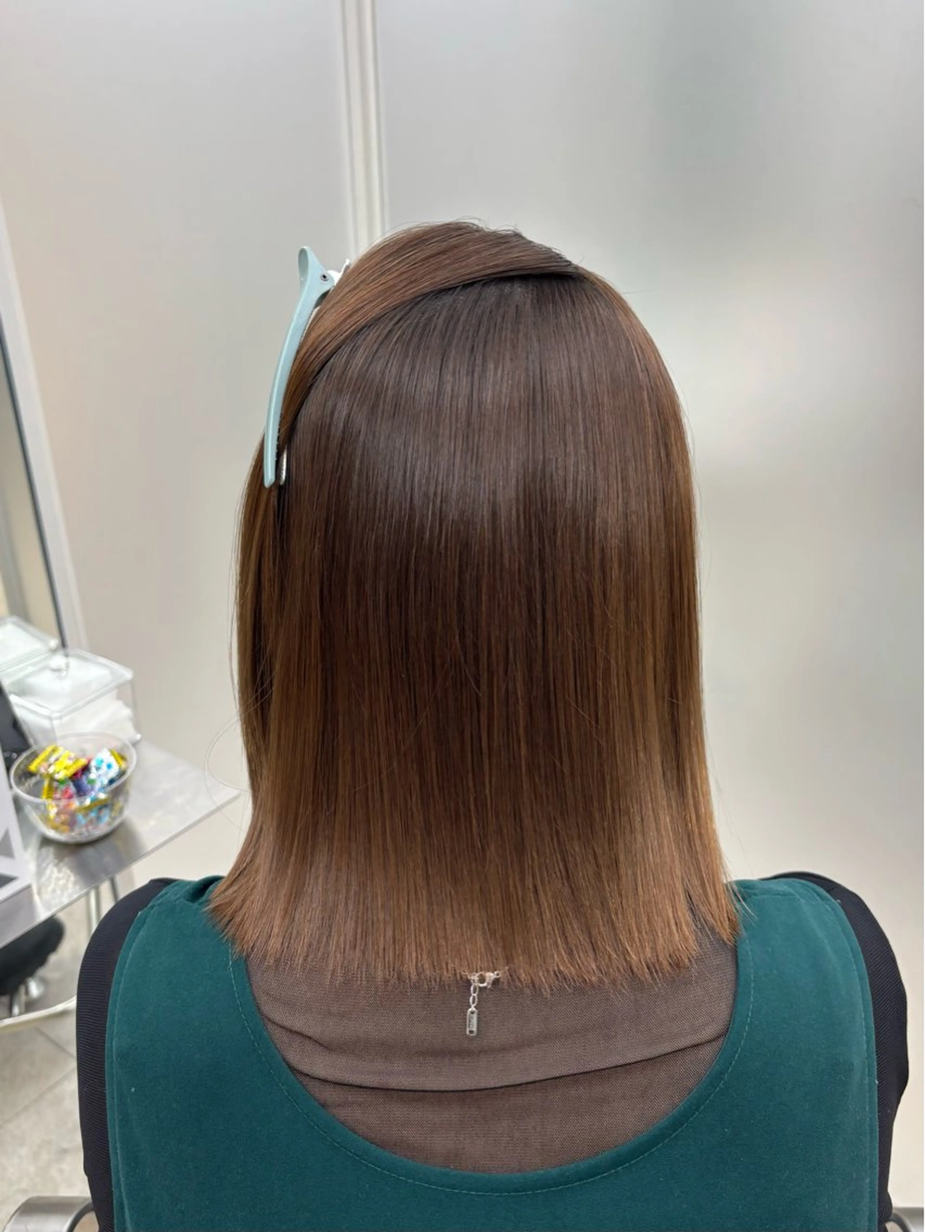 ミディアム カラー パーマ カット 縮毛矯正 トリートメント ヒマワリ🌻/ ワンホン×艶髪特化のヘアスタイル