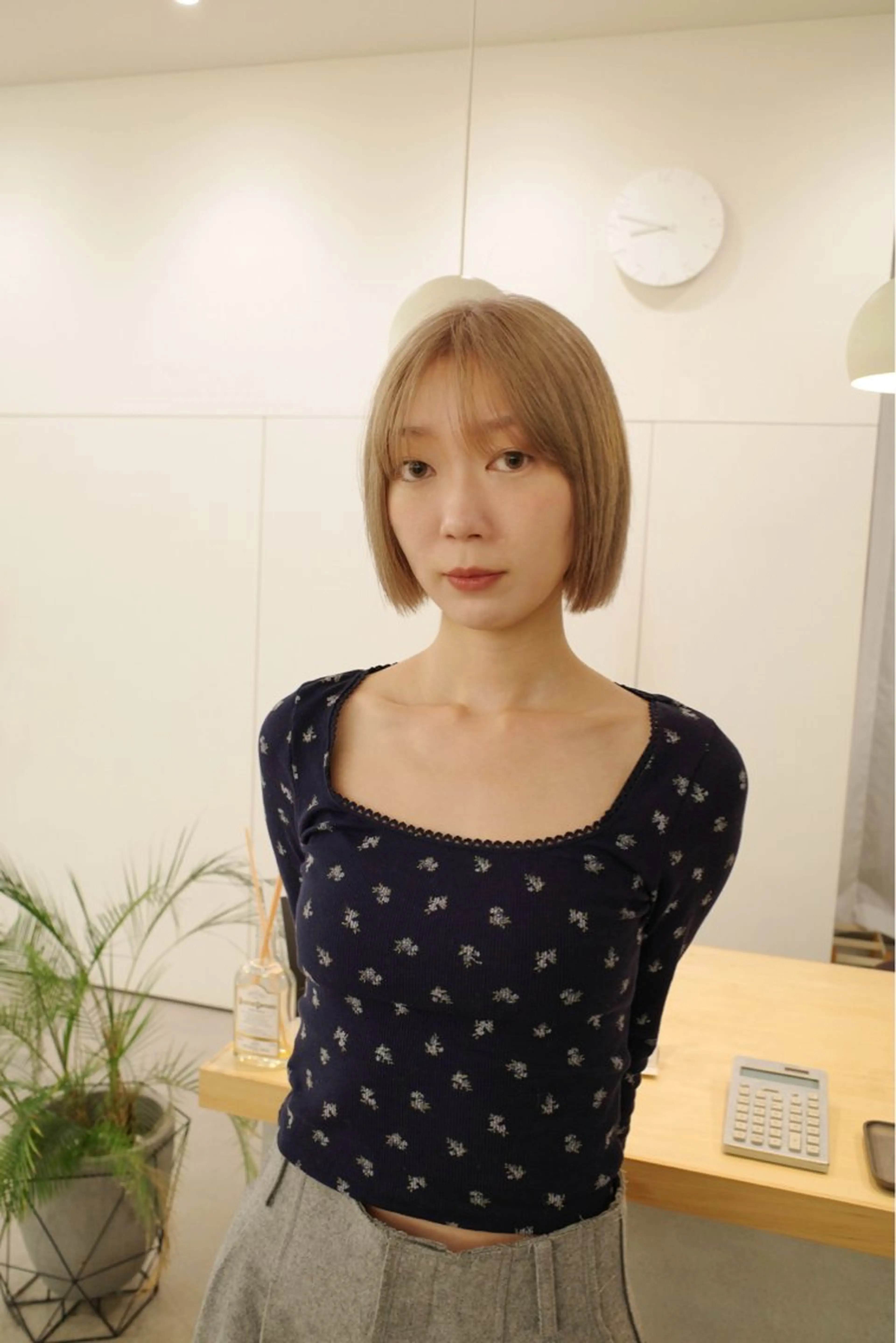 ミディアム カット ヘアカラー トリートメント つくばUtooe's 副店長　寺沢颯のヘアスタイル