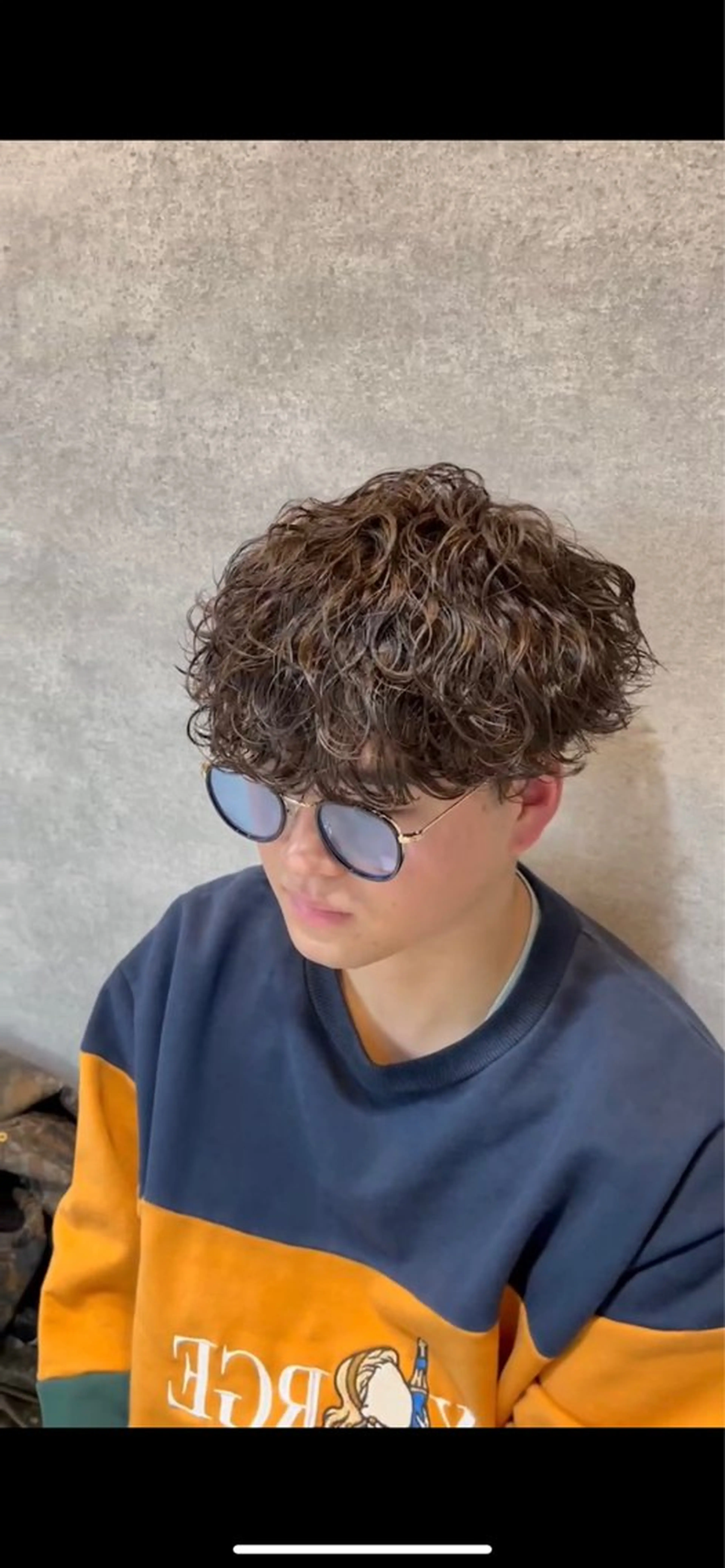 パーマ ヘアアレンジ メンズ 髪質改善 川合 智之のヘアスタイル