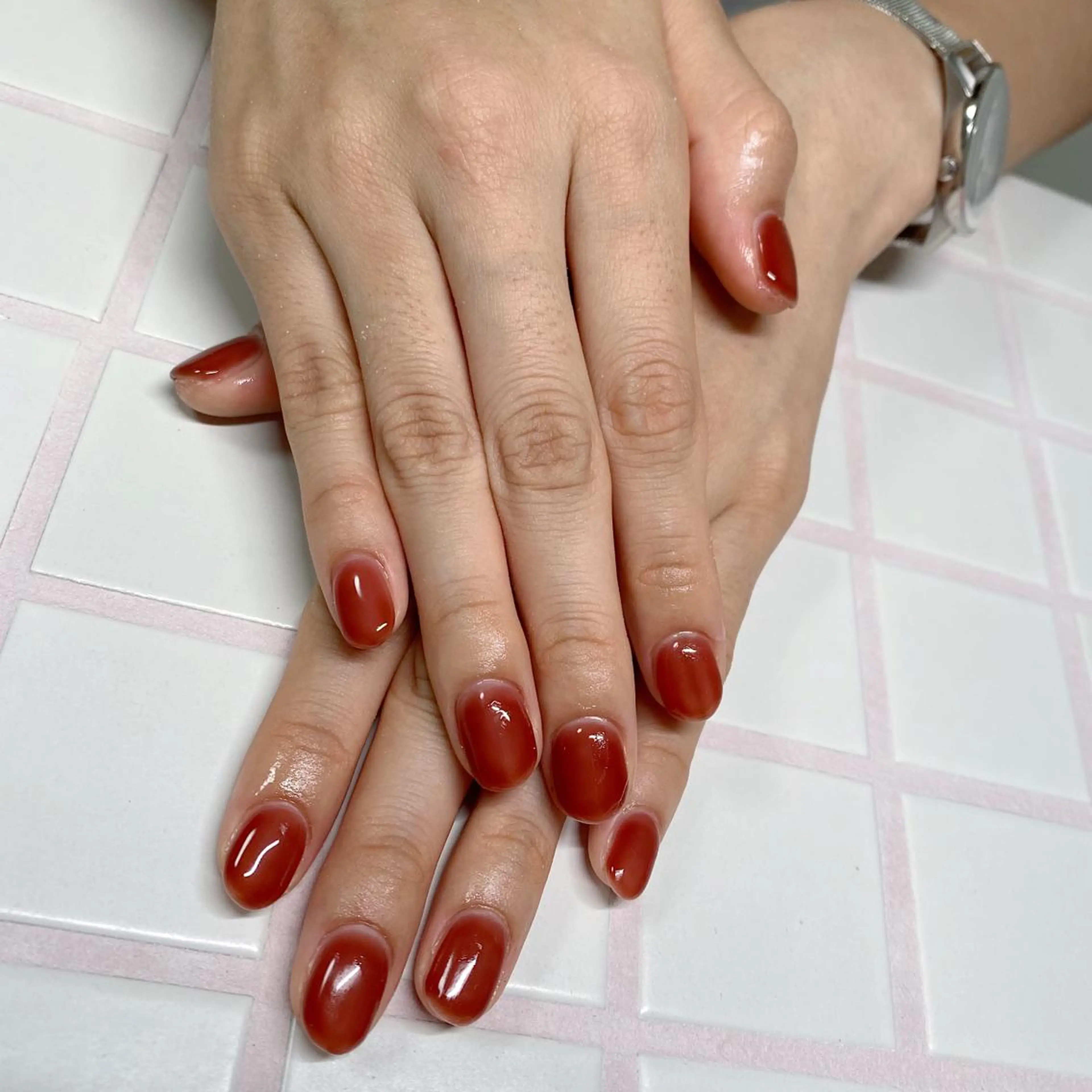 ネイル アートネイル オーロラネイル フレンチネイル 氷ネイル・うるうるネイル マグネットネイル ハンドネイル Nail by Licorneのネイルデザイン