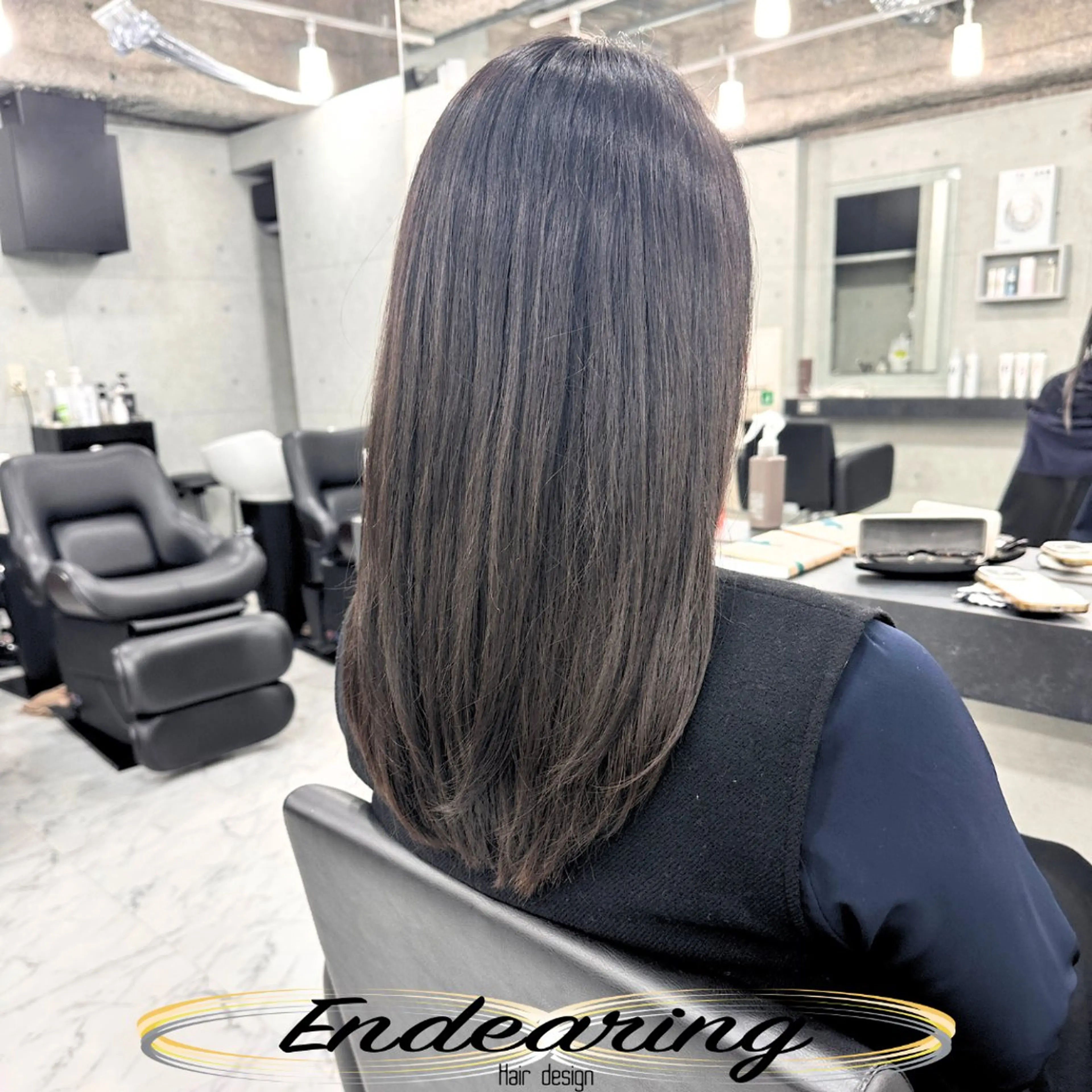 セミロング レイヤーカット カット ヘアカラー Endearing 銀座/レイヤーカットのヘアスタイル