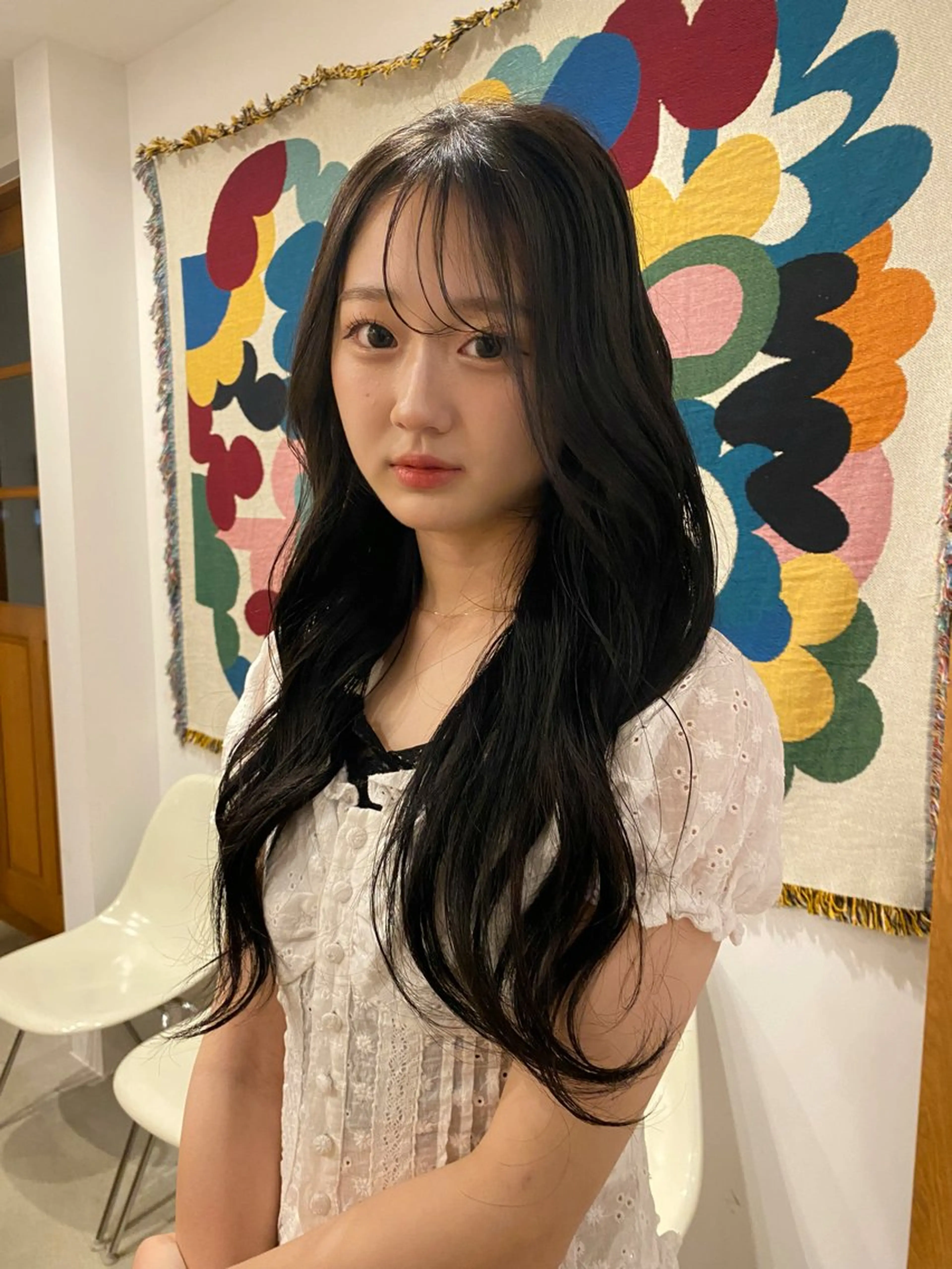 カラー ブリーチ 透明感カラー 柏端 愛梨のヘアスタイル