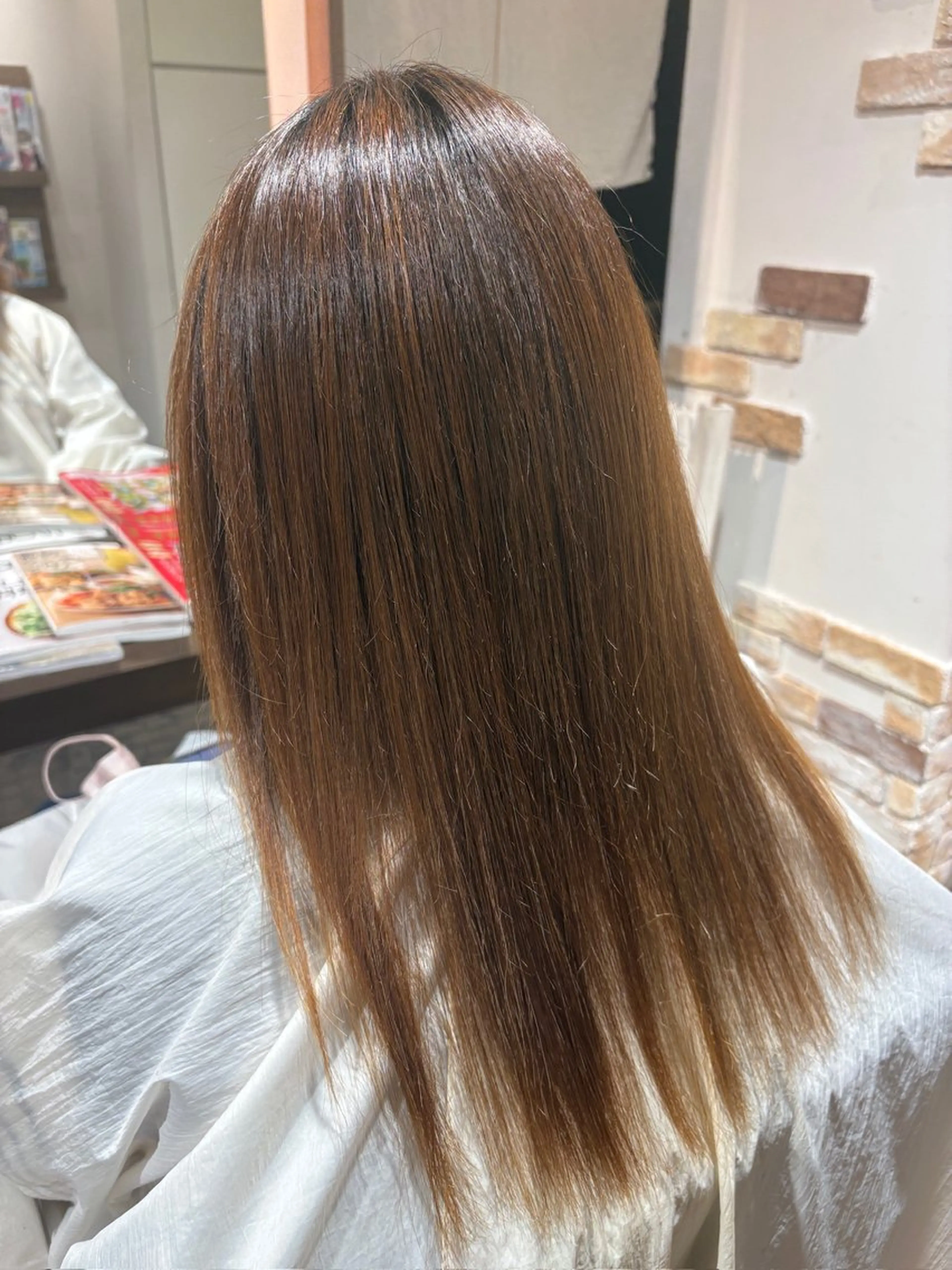 セミロング 縮毛矯正 Rito 縮毛矯正のヘアスタイル