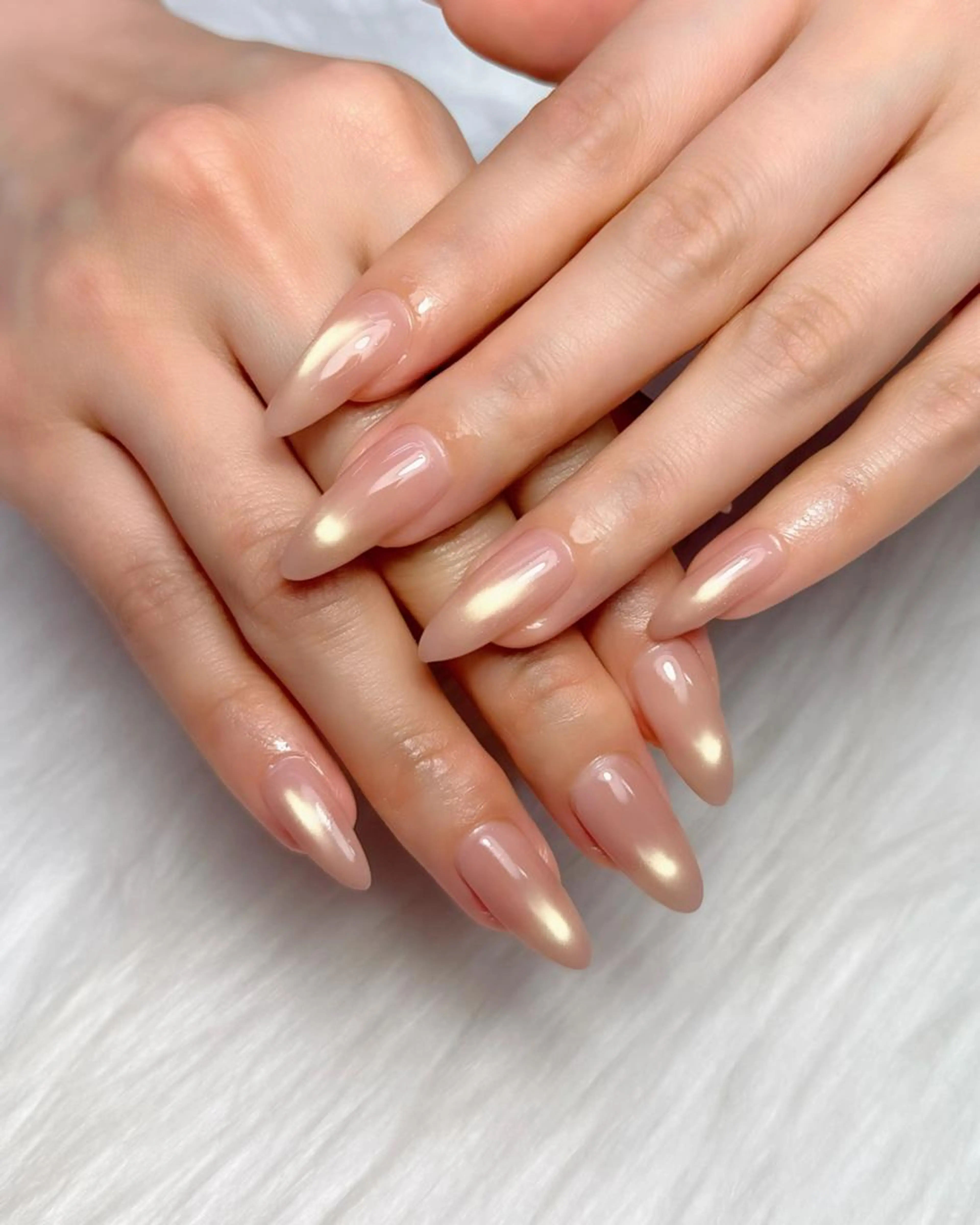 【ネイルモデル募集🌸】ハンドジェル🩵マグネットワンカラー（オフ有+¥500/30分）ちゅるんマグネット大人気！の写真